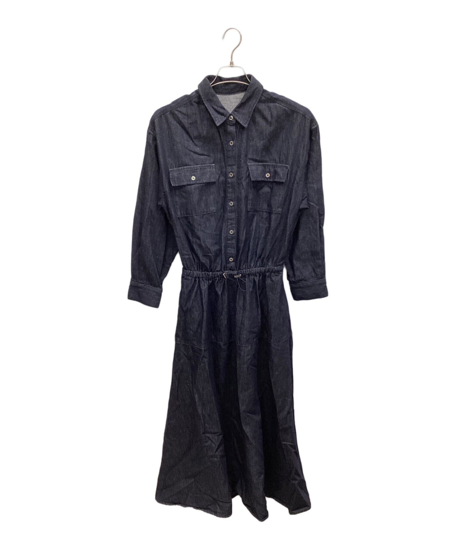 アルページュストーリーオリジナル　ネイビー ロングシャツワンピース サイズ1 中古・古着通販】ARPEGE STORY (アルページュストーリー) デニム