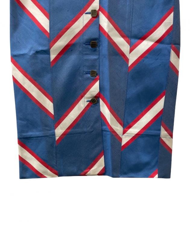中古・古着通販】FENDI (フェンディ) シルクタイトスカート ブルー