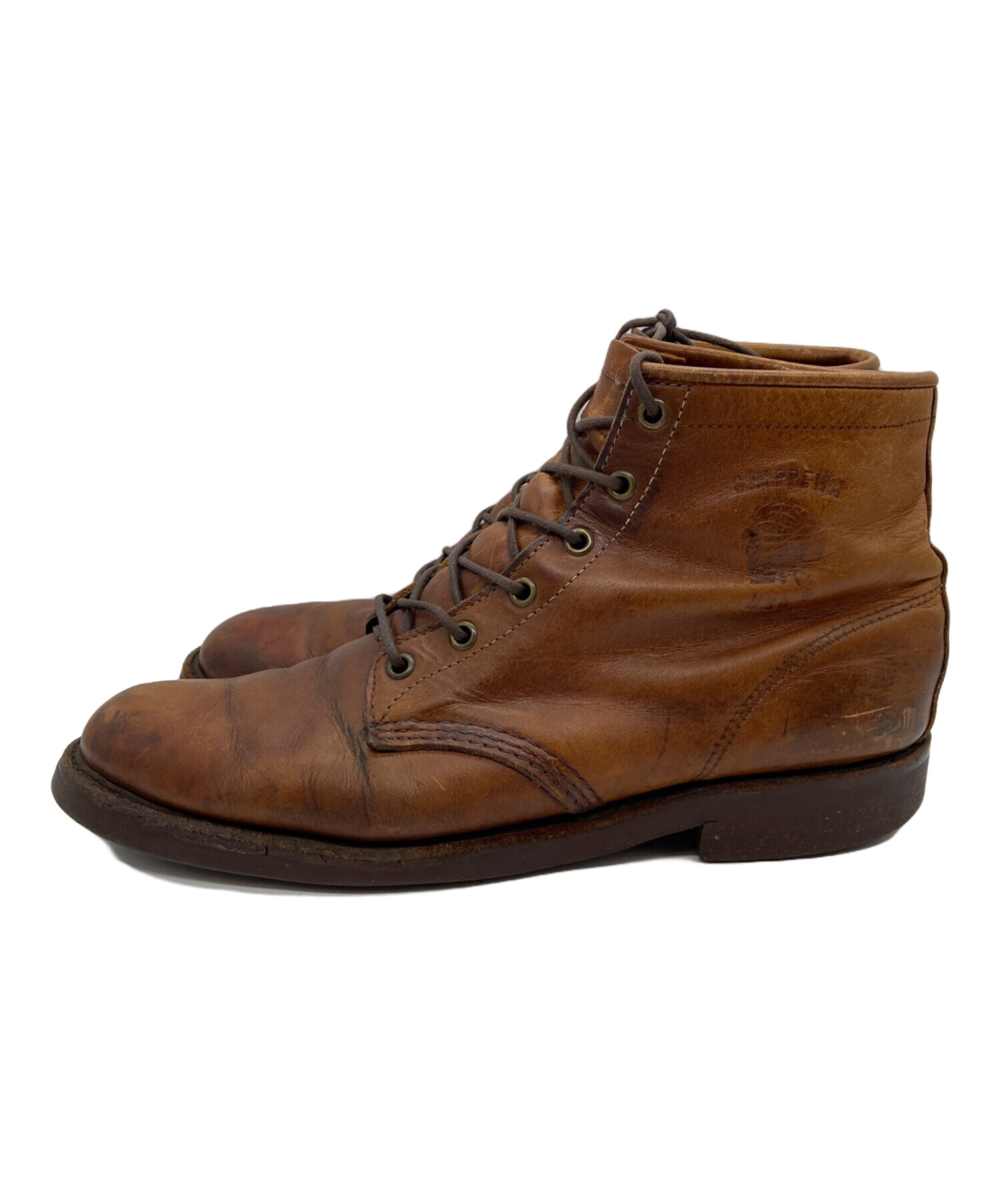 中古・古着通販】CHIPPEWA (チペワ) レースアップブーツ ブラウン
