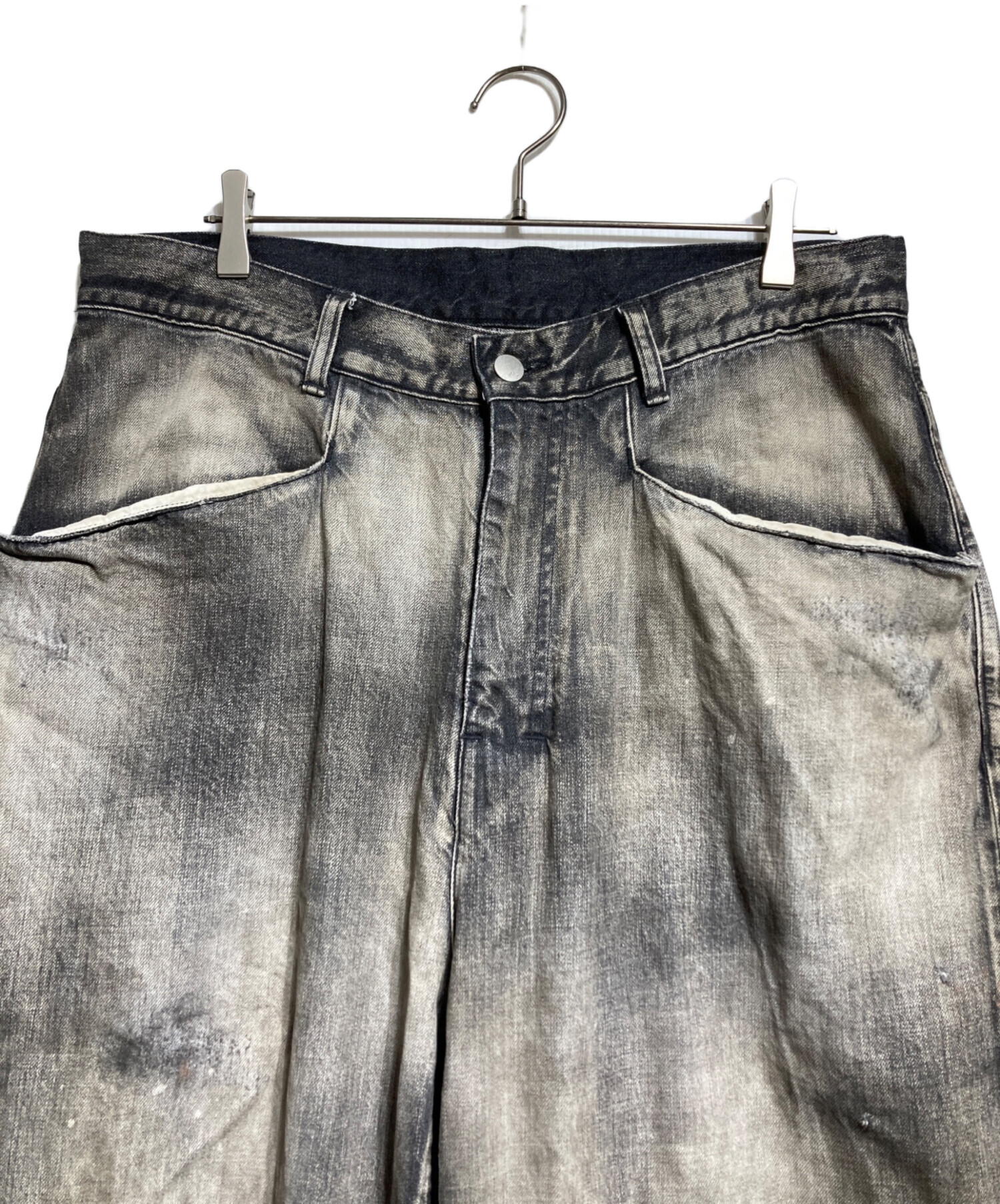 中古・古着通販】ANCELLM (アンセルム) デニムパンツ ブラック サイズ