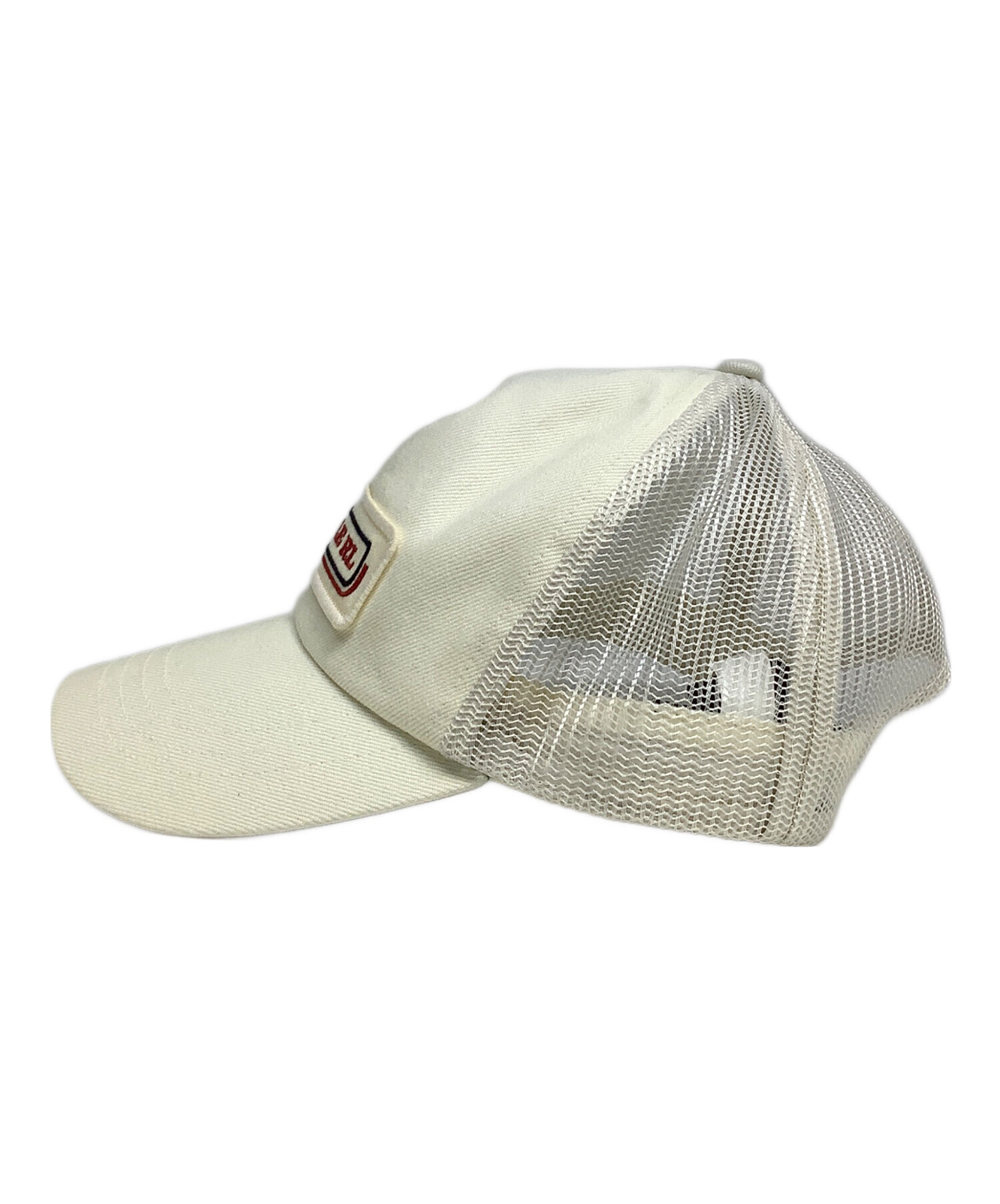 週末限定価格 RRLダブルアールエル トラッカーキャップ 旧タグ ベージュ1個 中古・古着通販】RRL (ダブルアールエル) パネルロゴ メッシュ
