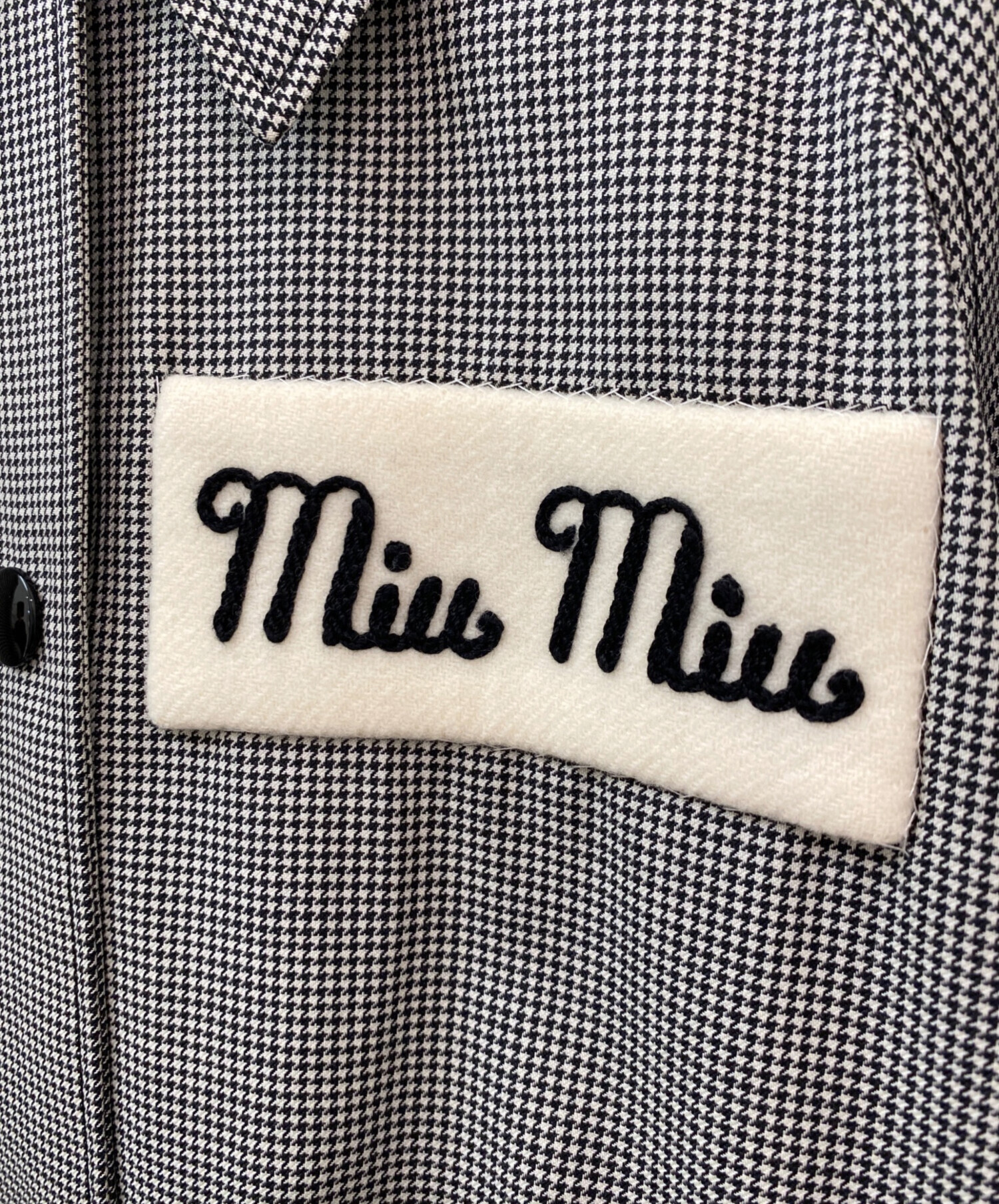中古・古着通販】MIU MIU (ミュウミュウ) 千鳥格子 ブルゾン
