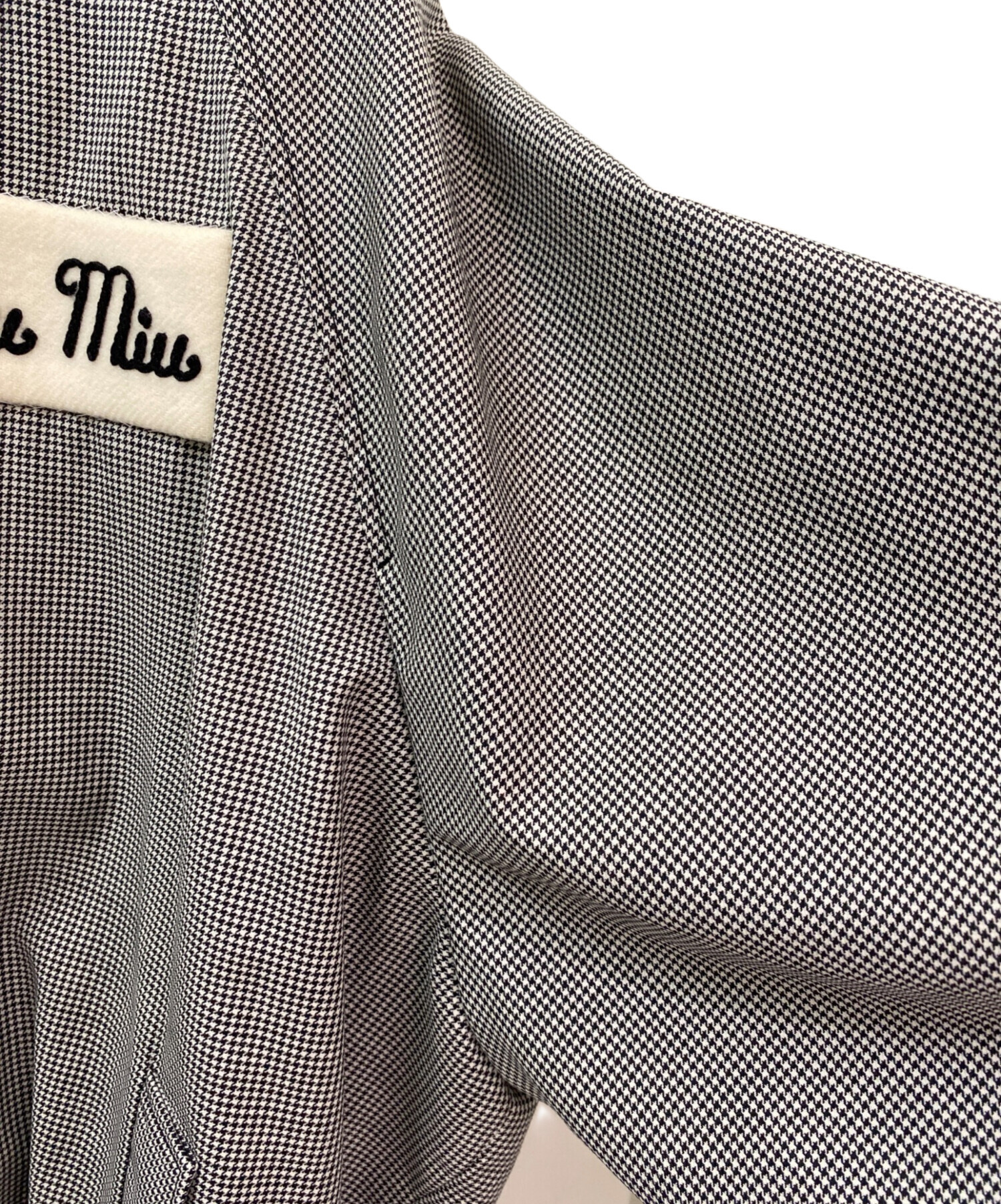 中古・古着通販】MIU MIU (ミュウミュウ) 千鳥格子 ブルゾン