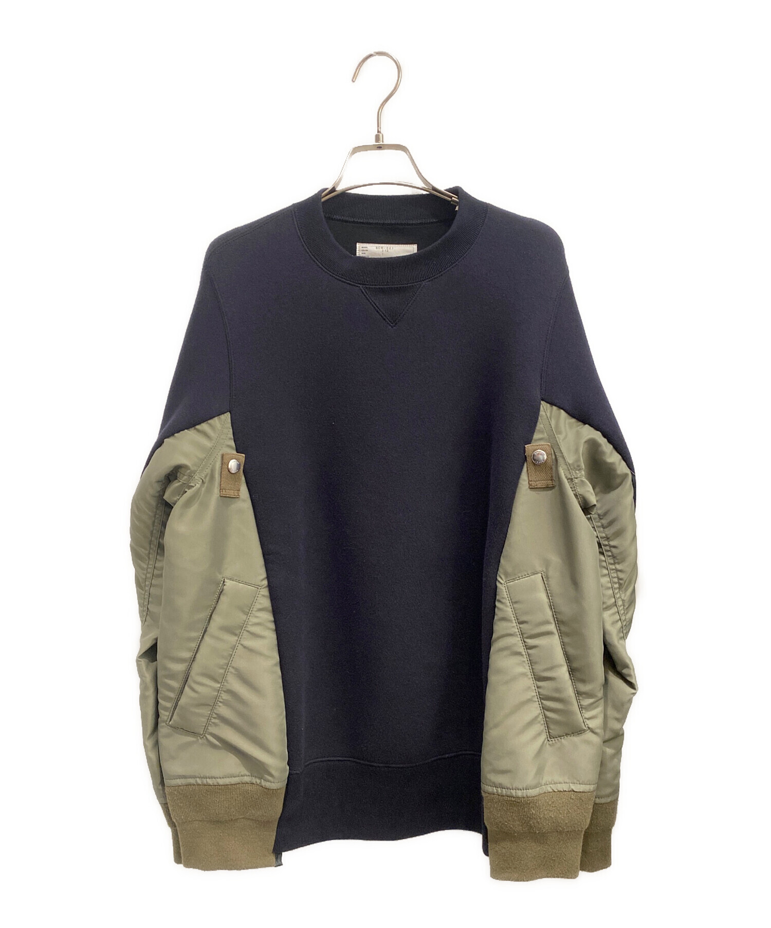 中古・古着通販】sacai (サカイ) Sponge Sweat x Nylon Twill Pullover