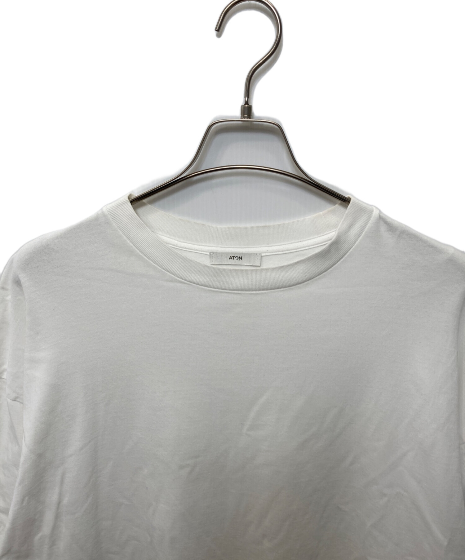 中古・古着通販】ATON (エイトン) FRESCA PLATE OVERSIZED T-SHIRT