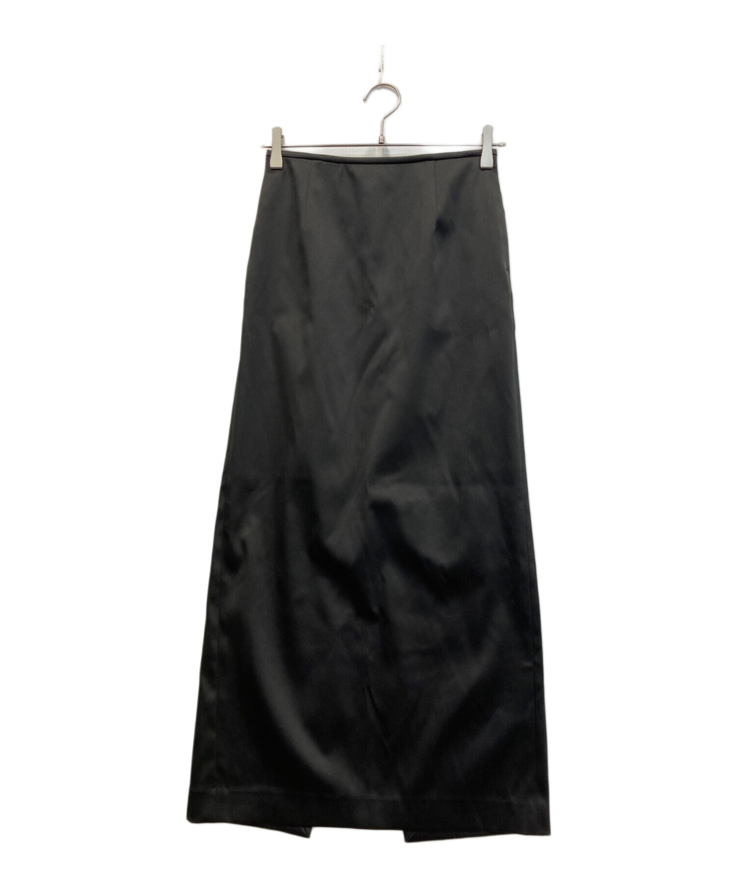 中古・古着通販】CELERI (セルリ) SATIN SKIRT ブラック サイズ:34