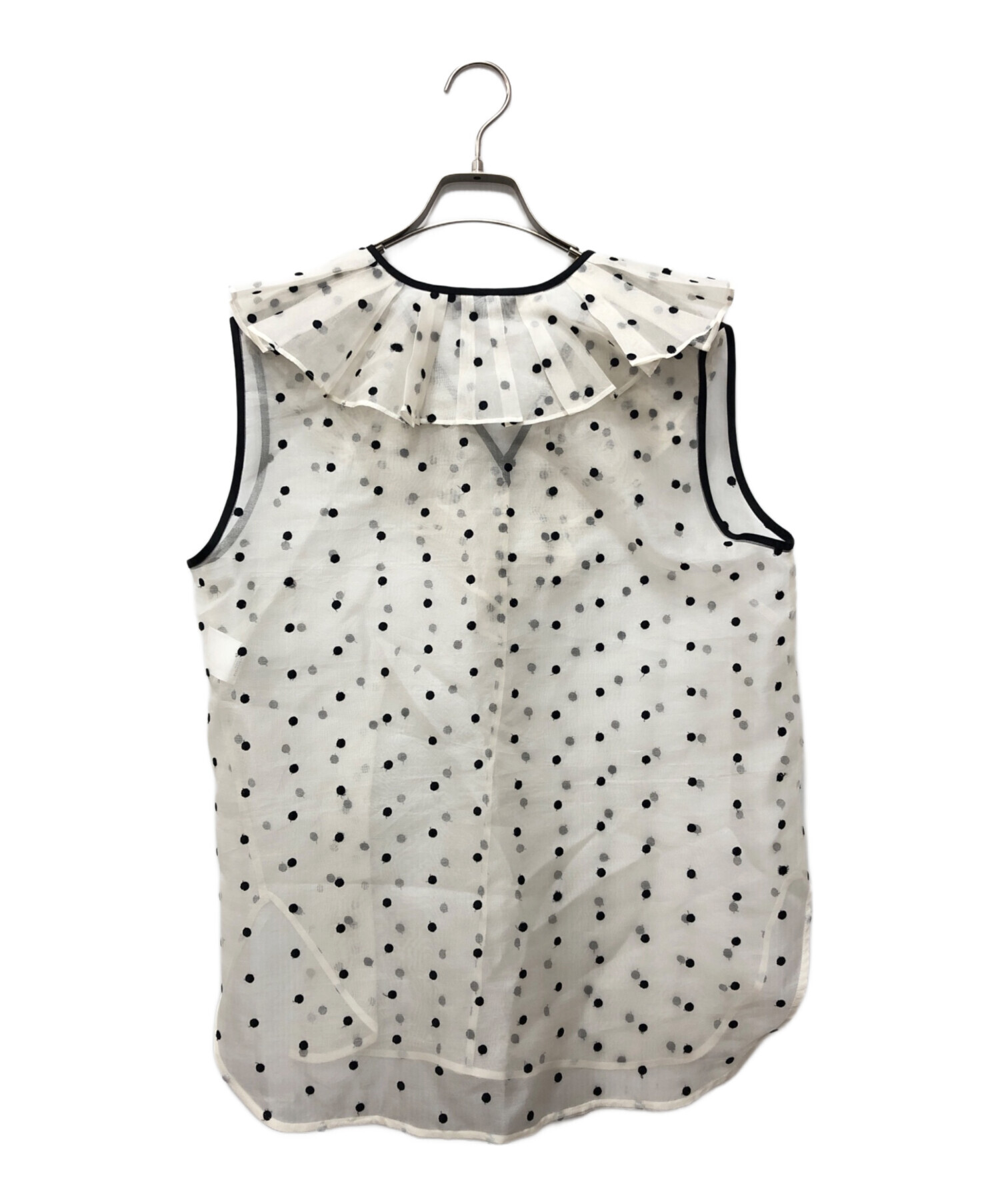 中古・古着通販】DEPAREILLE (デパリエ) DOT ORGANDY SLEEVELESS