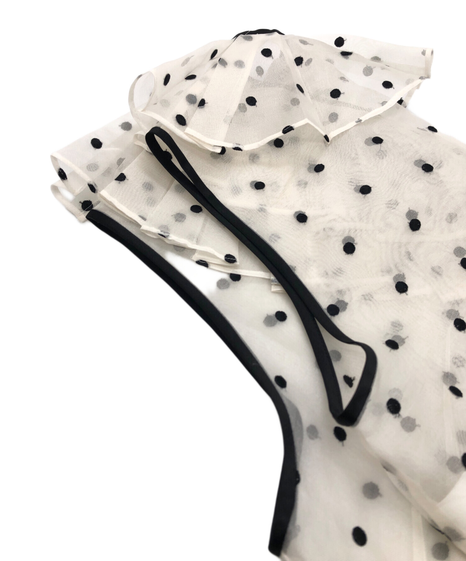 中古・古着通販】DEPAREILLE (デパリエ) DOT ORGANDY SLEEVELESS