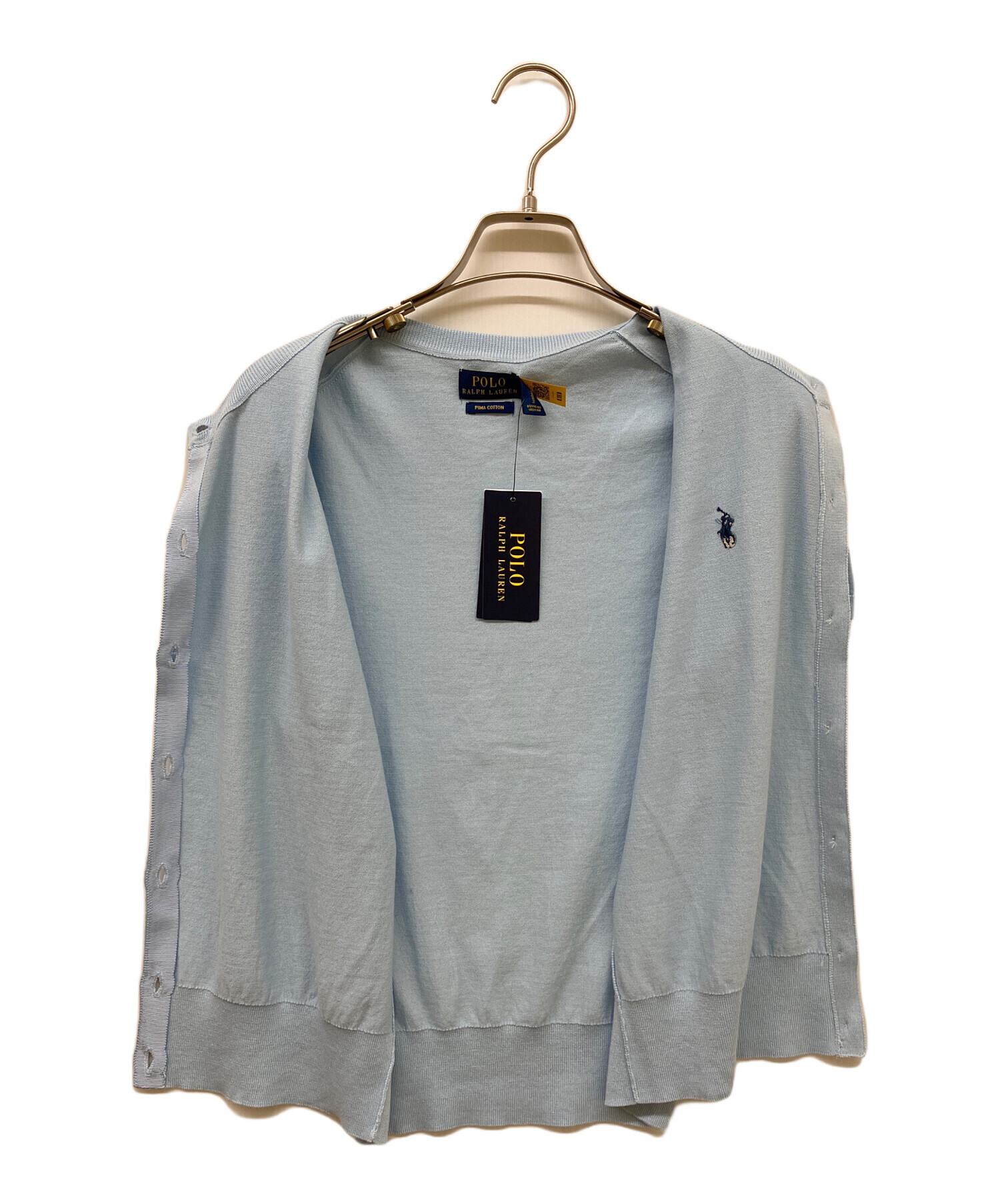 正規品　未使用タグ付き　ポロラルフローレン　半袖　カーディガン　M 中古・古着通販】POLO RALPH LAUREN (ポロ・ラルフローレン) 半袖
