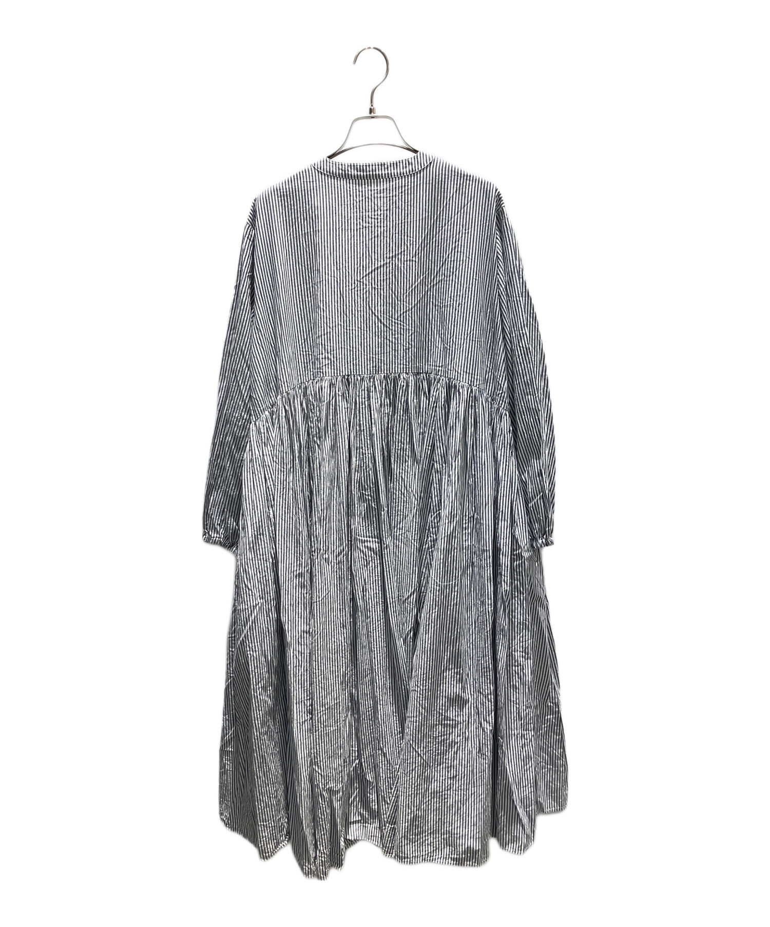 中古・古着通販】BEARDSLEY (ビアズリー) 先染めギャザーワンピース