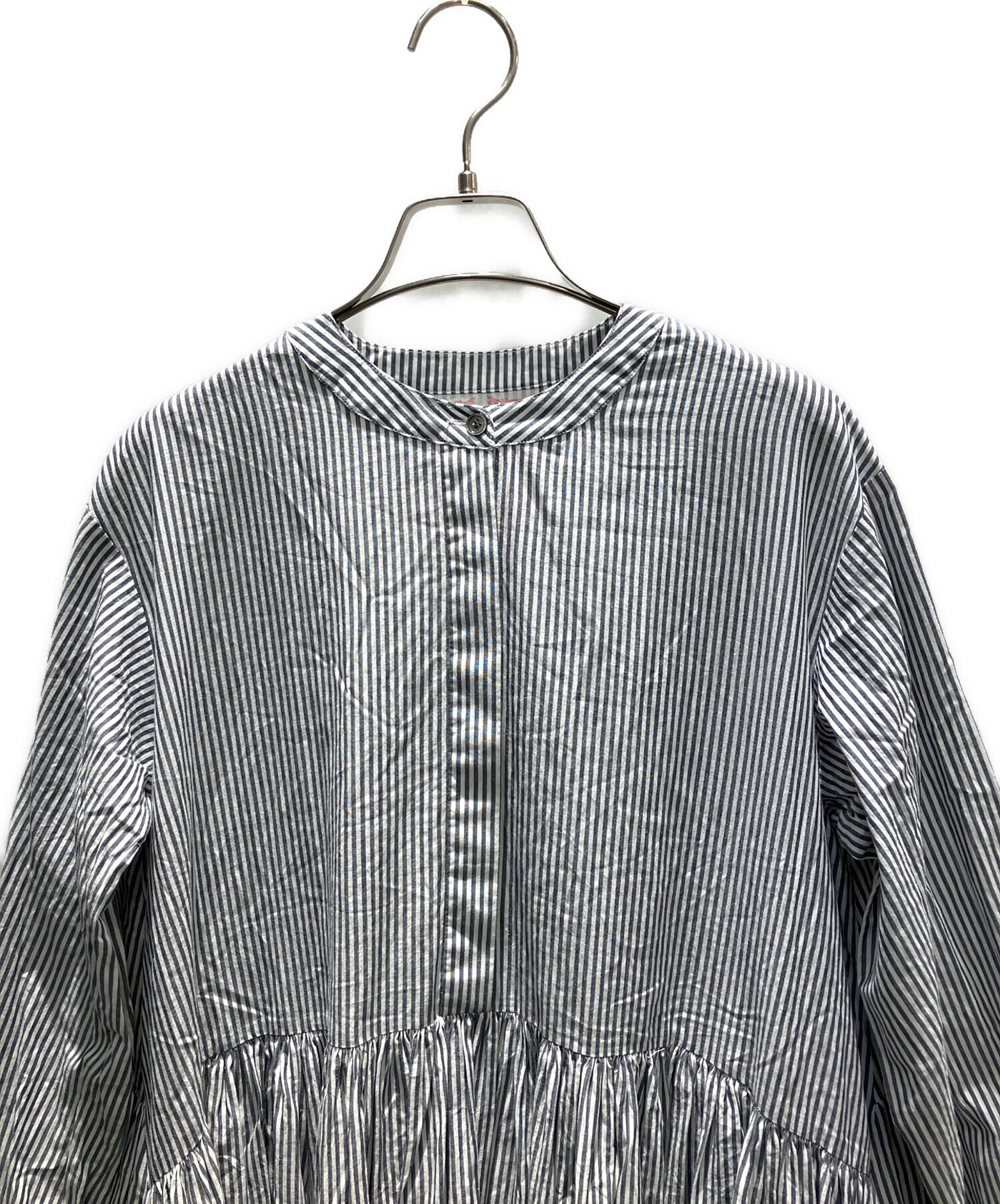 中古・古着通販】BEARDSLEY (ビアズリー) 先染めギャザーワンピース