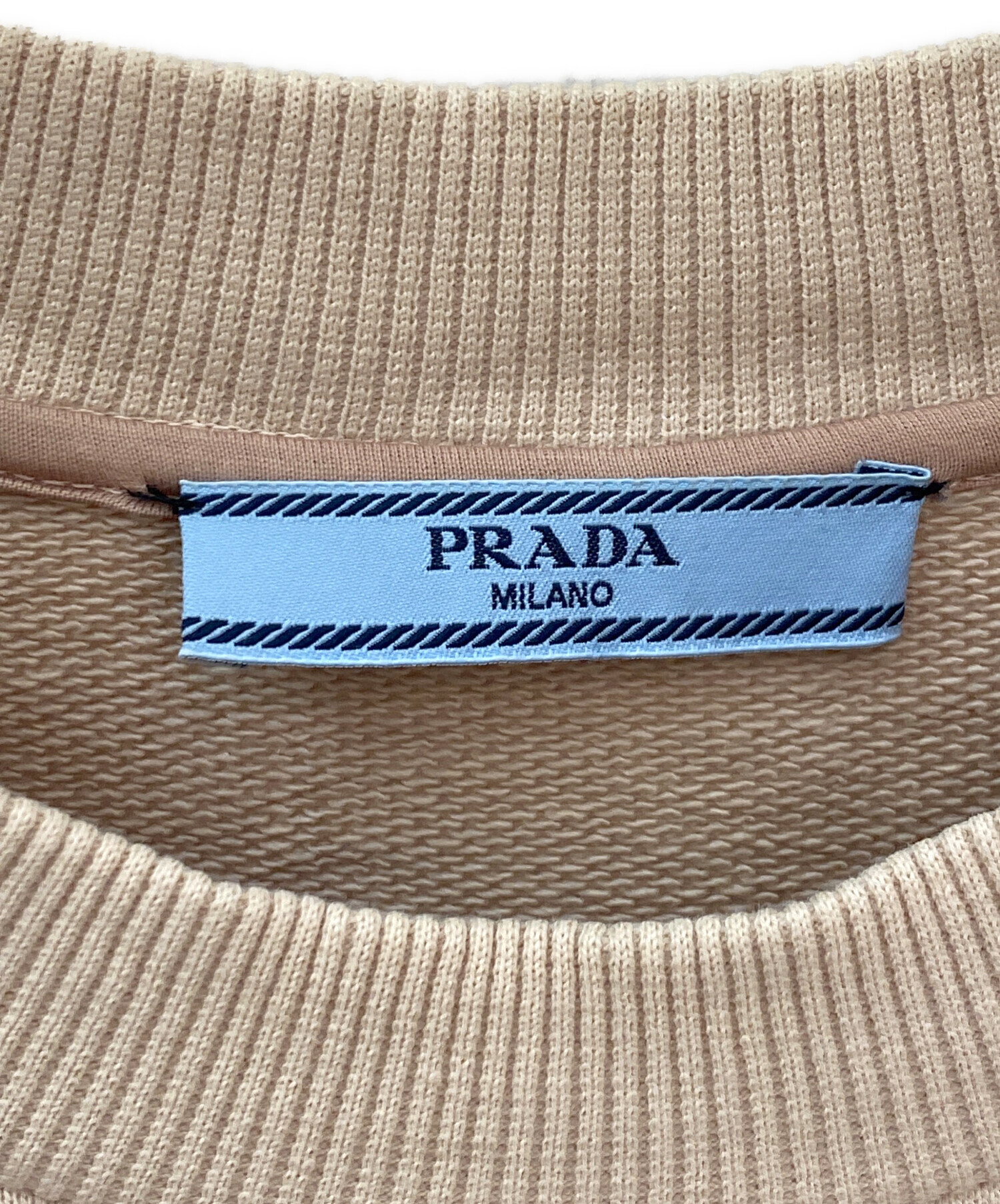 中古・古着通販】PRADA (プラダ) 半袖スウェット ベージュ サイズ:S