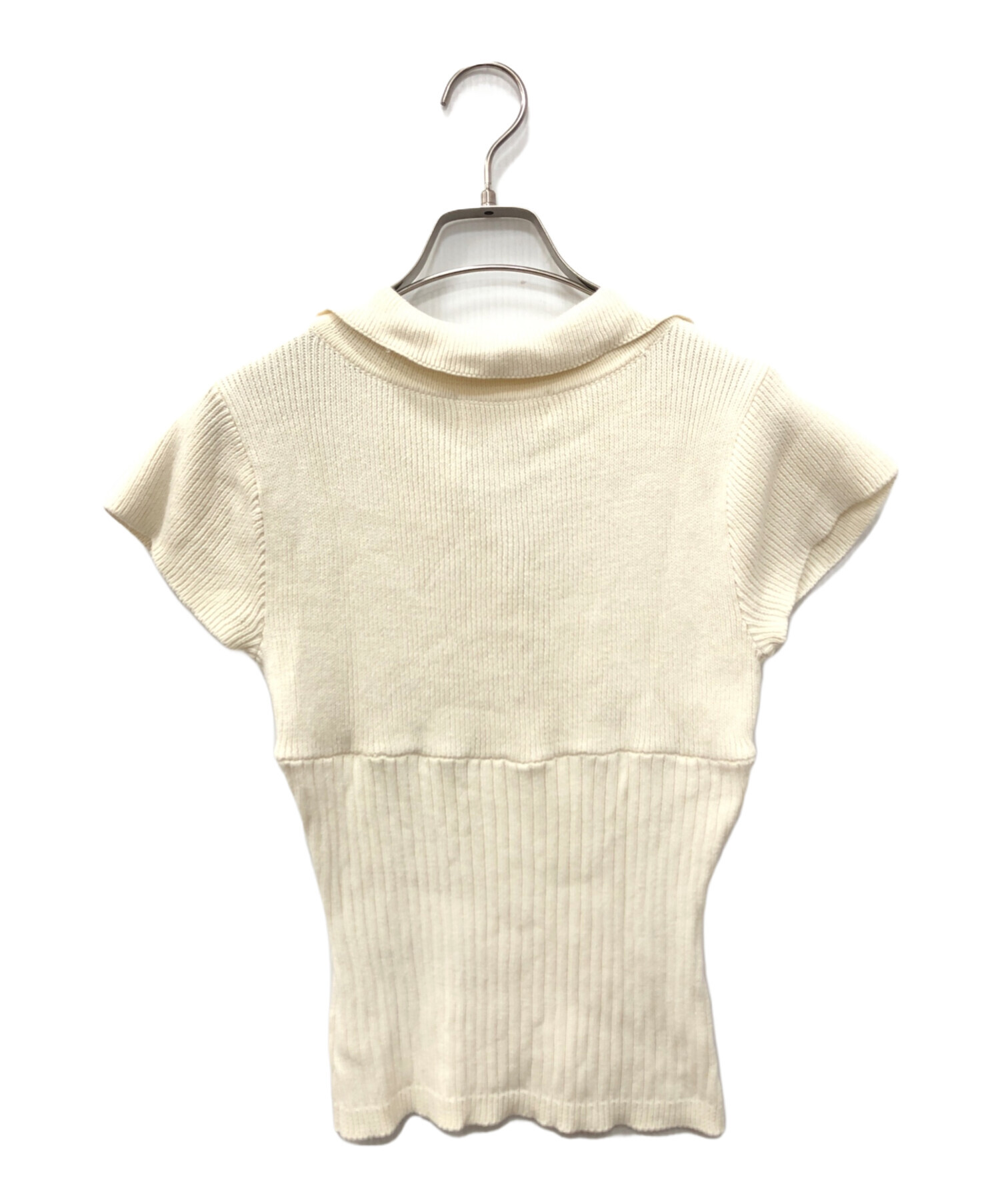 中古・古着通販】ANDMARY (アンドマリー) Lindsay logo tops ホワイト