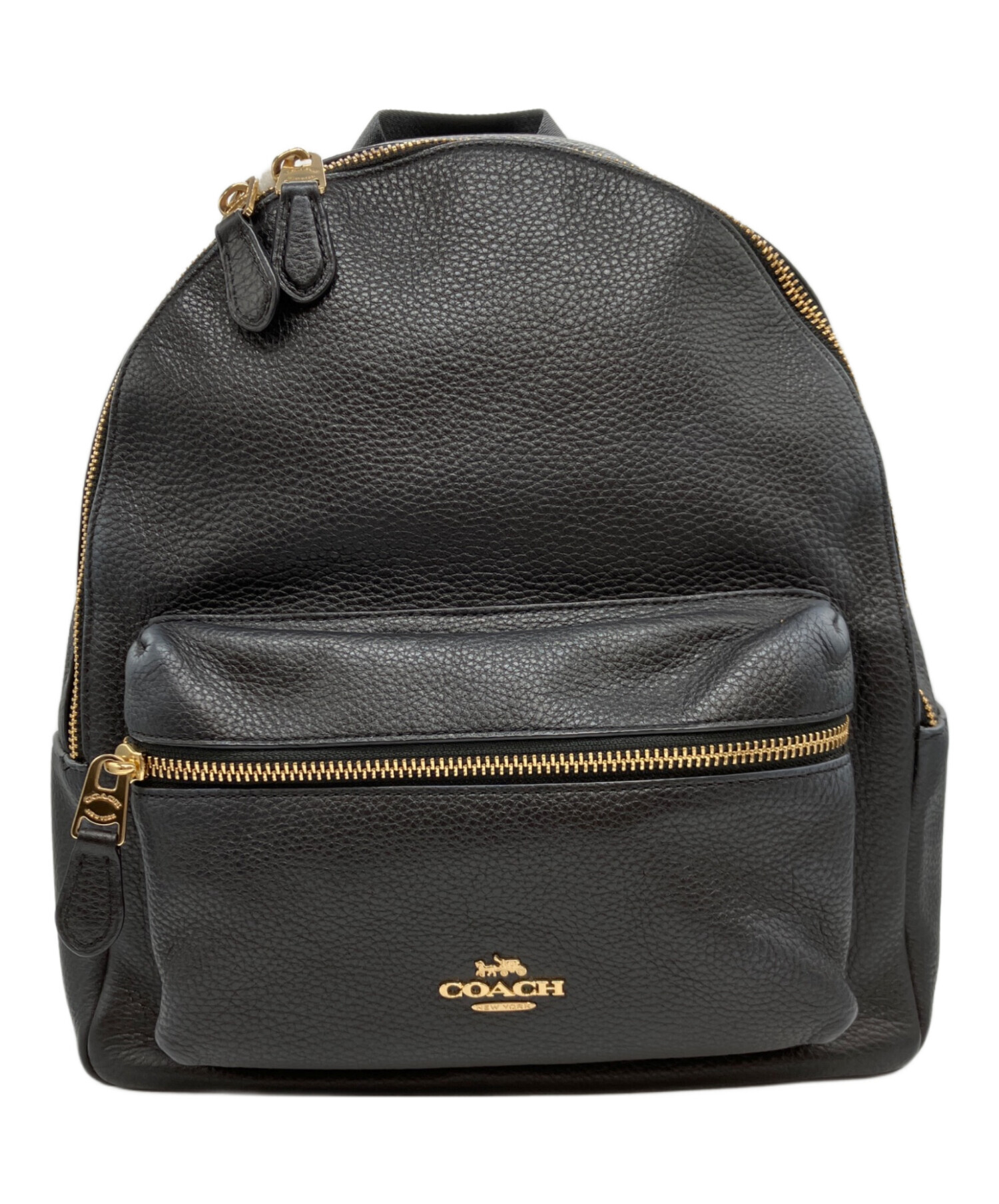 中古・古着通販】COACH (コーチ) Medium Charlie Backpack ブラック