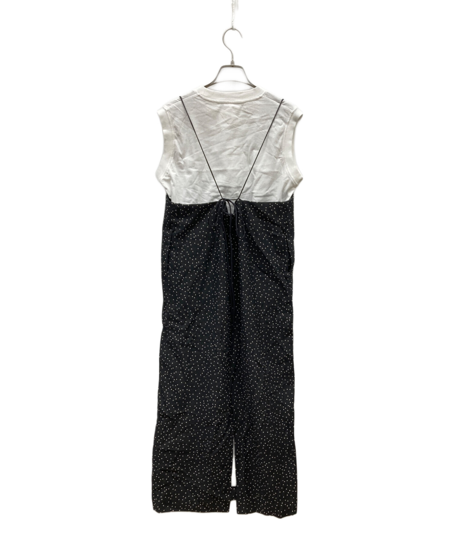 SLOBE IENA ドットキャミワンピース×ノースリーブティーシャツセット 中古・古着通販】SLOBE IENA (スローブ イエナ) アイラインキャミ
