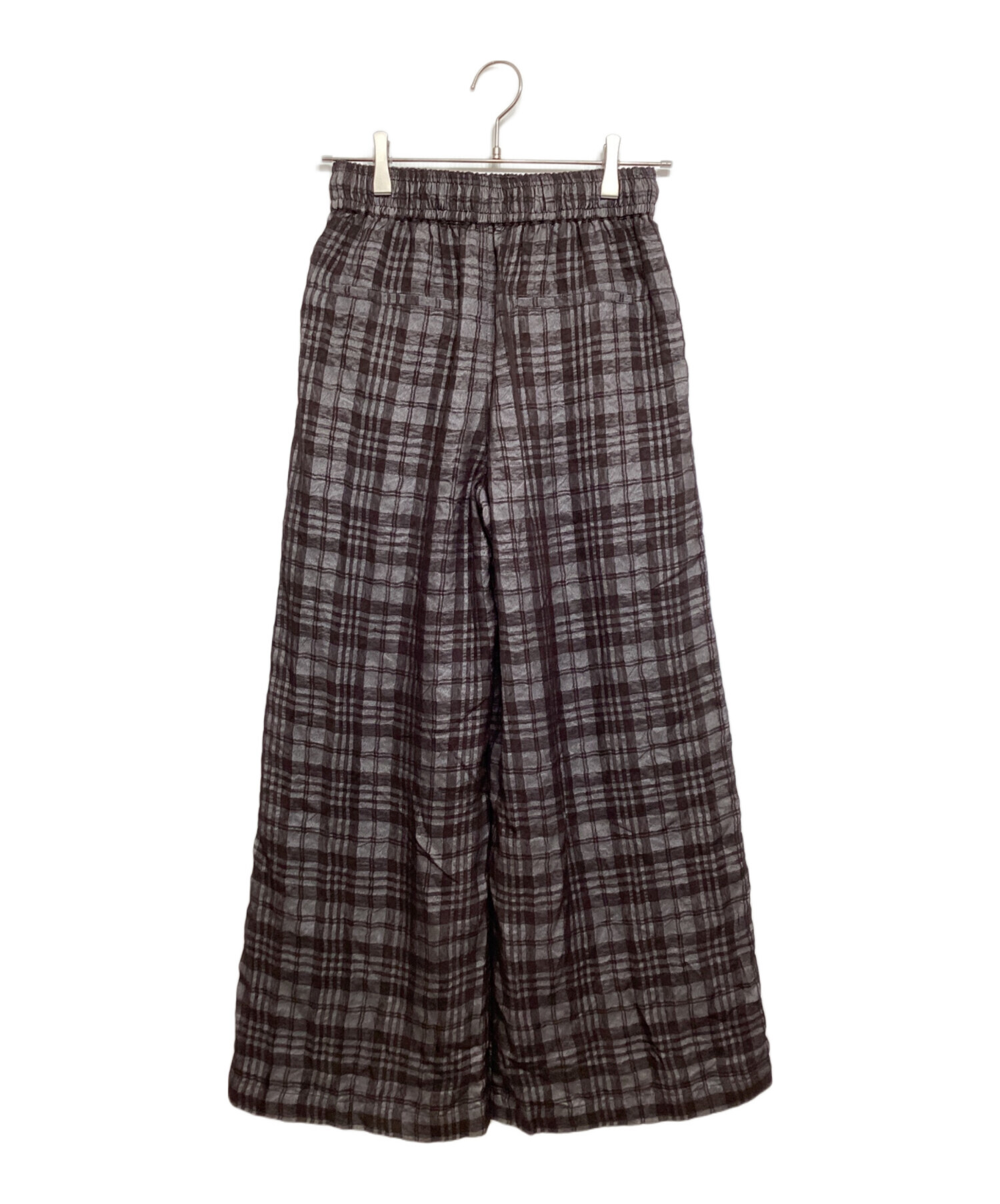 todayful Check Jacquard Pants チョコ 36 中古・古着通販】TODAYFUL (トゥデイフル) Check Jacquard Pants