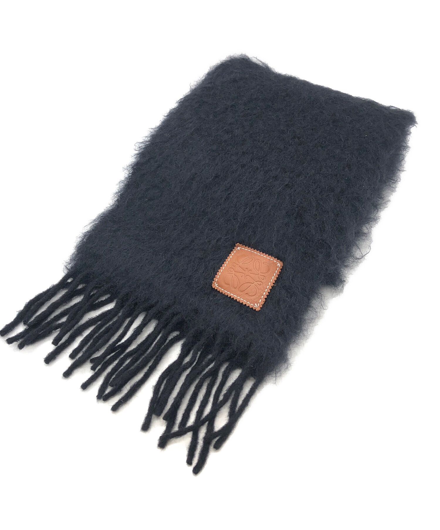 中古・古着通販】LOEWE (ロエベ) アナグラムレザーパッチモヘヤウール