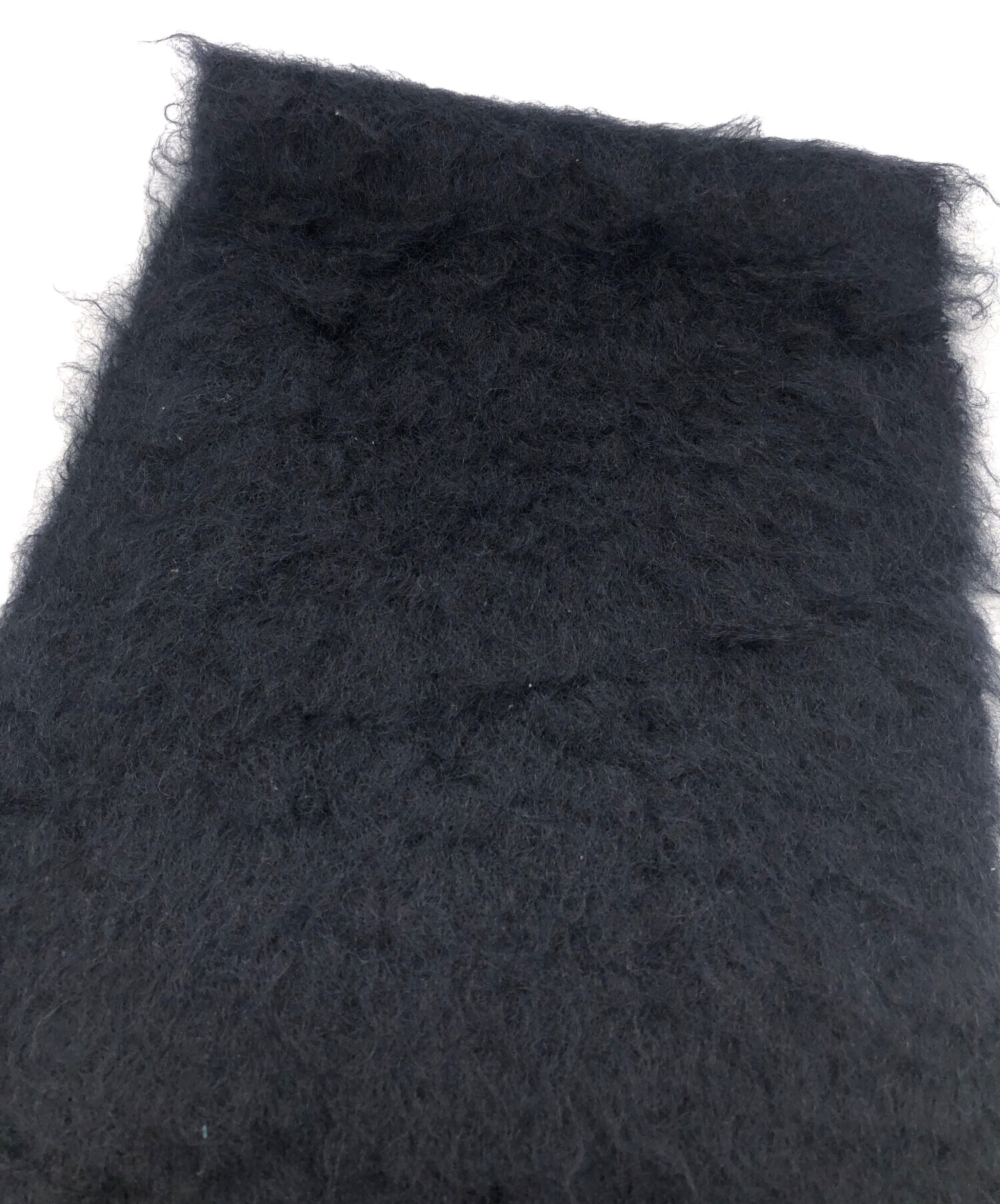 美品 LOEWE モヘヤウールマフラー アナグラムパッチ　ニット バッグ コート 中古・古着通販】LOEWE (ロエベ) アナグラムレザーパッチモヘヤウール