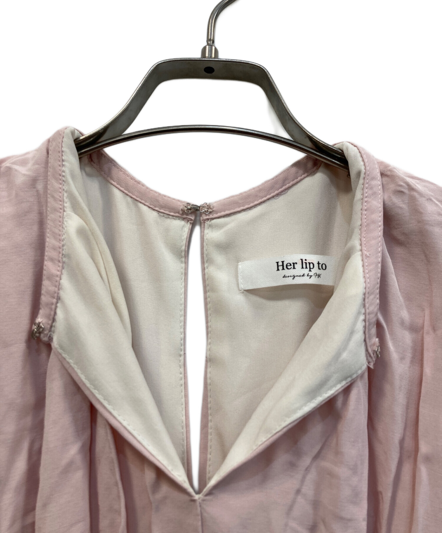 中古・古着通販】Her lip to (ハーリップトゥ) Fountain Lace Up Bow