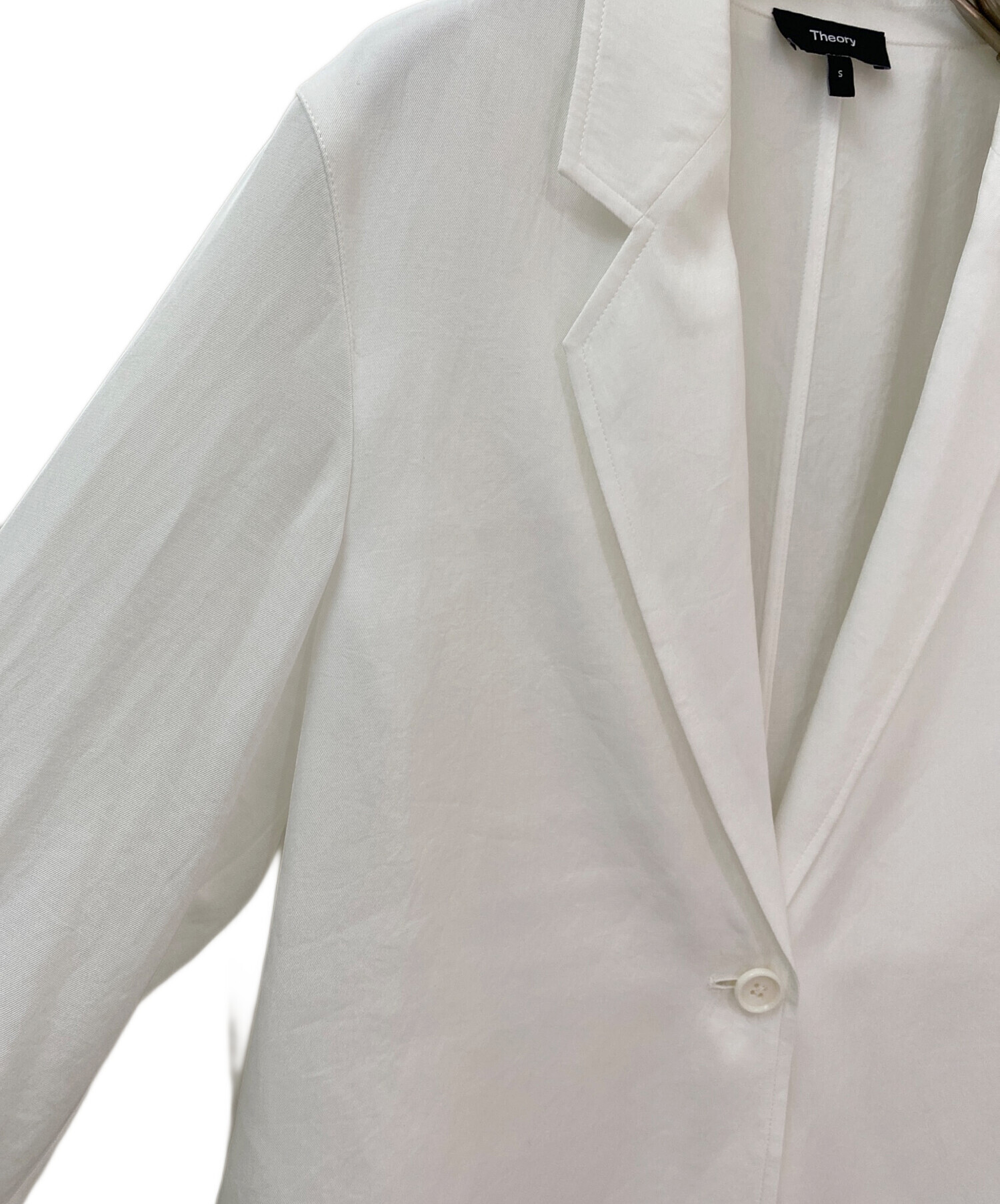 theory ジャケット ホワイト 未使用 中古・古着通販】theory (セオリー) エアリージャケット Washed Twill