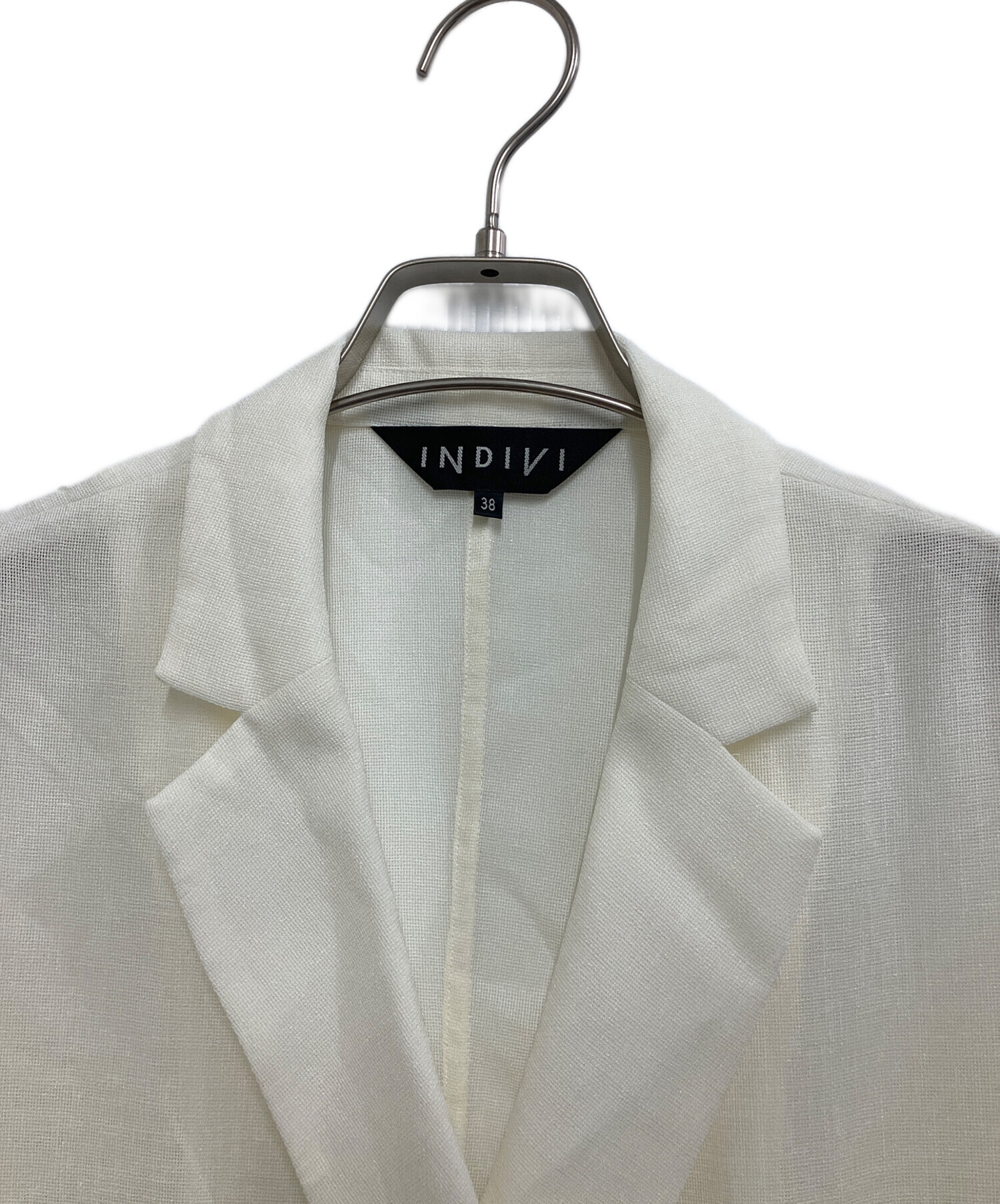 中古・古着通販】INDIVI (インディヴィ) 半袖シアージャケット オフ