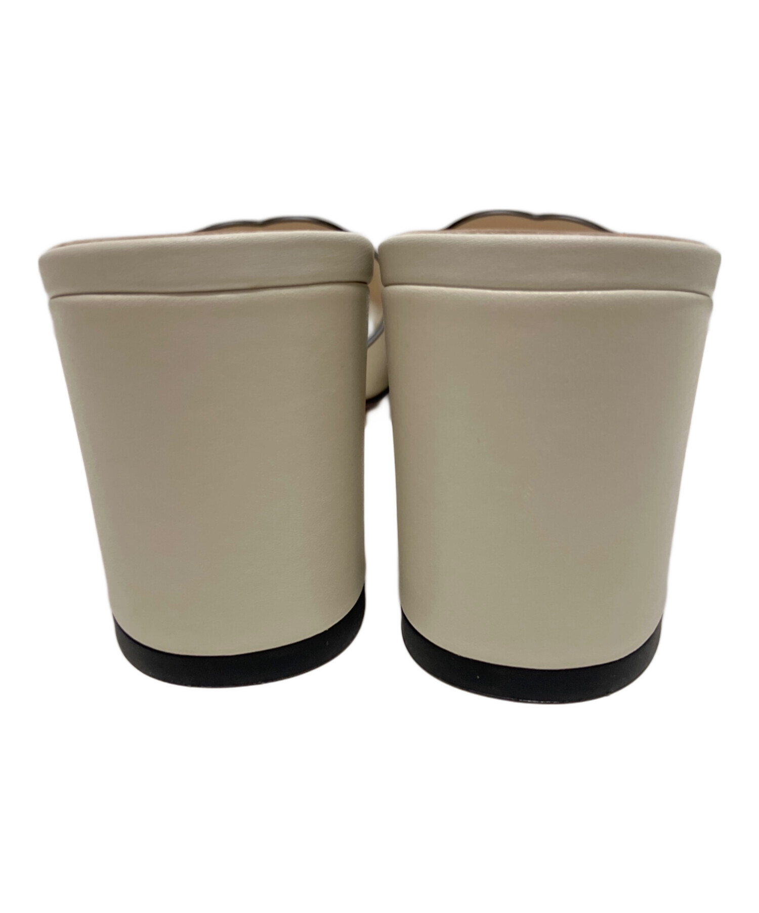 中古・古着通販】GUCCI (グッチ) ミュール アイボリー サイズ:39