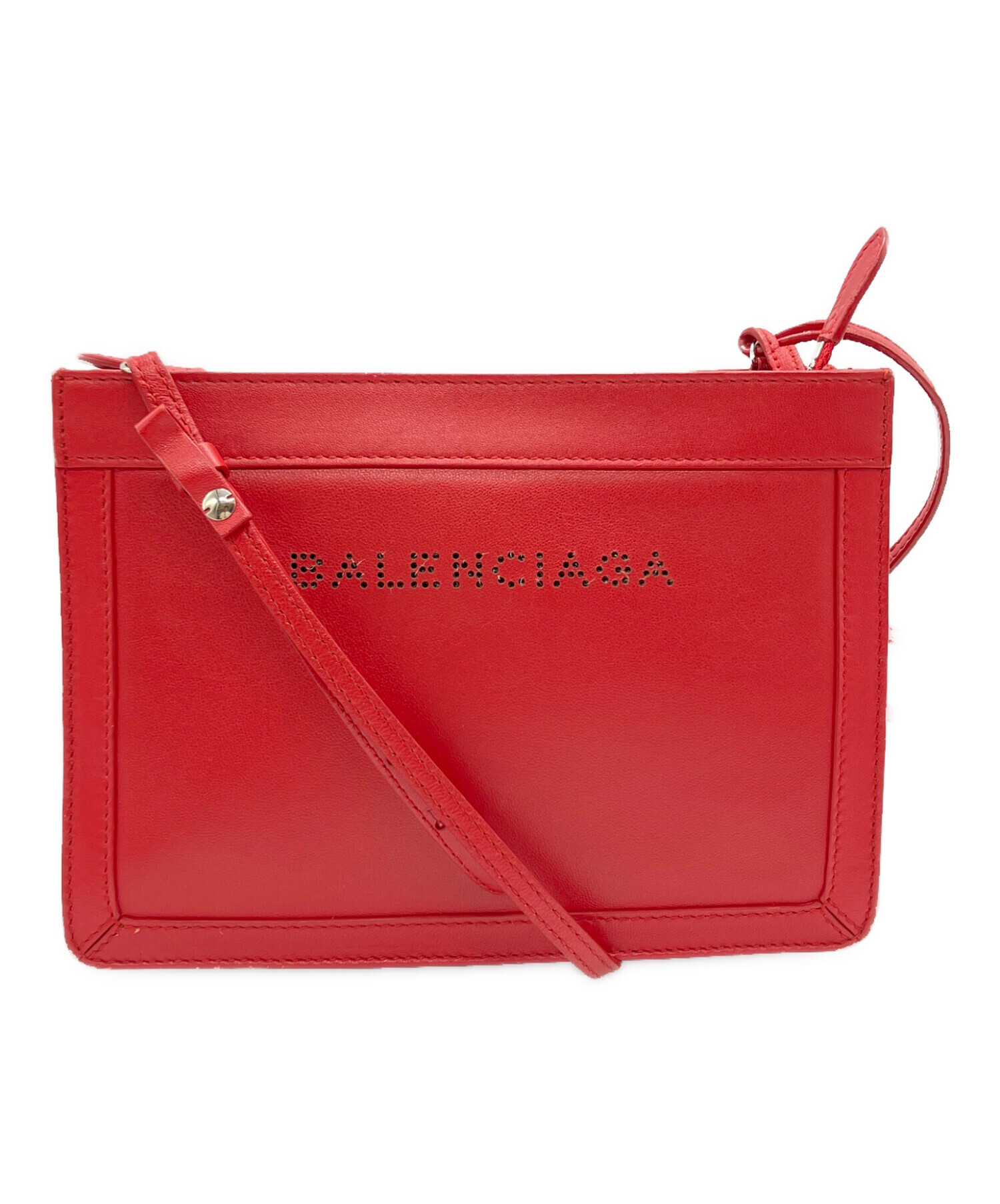 中古・古着通販】BALENCIAGA (バレンシアガ) ポーチ レッド｜ブランド