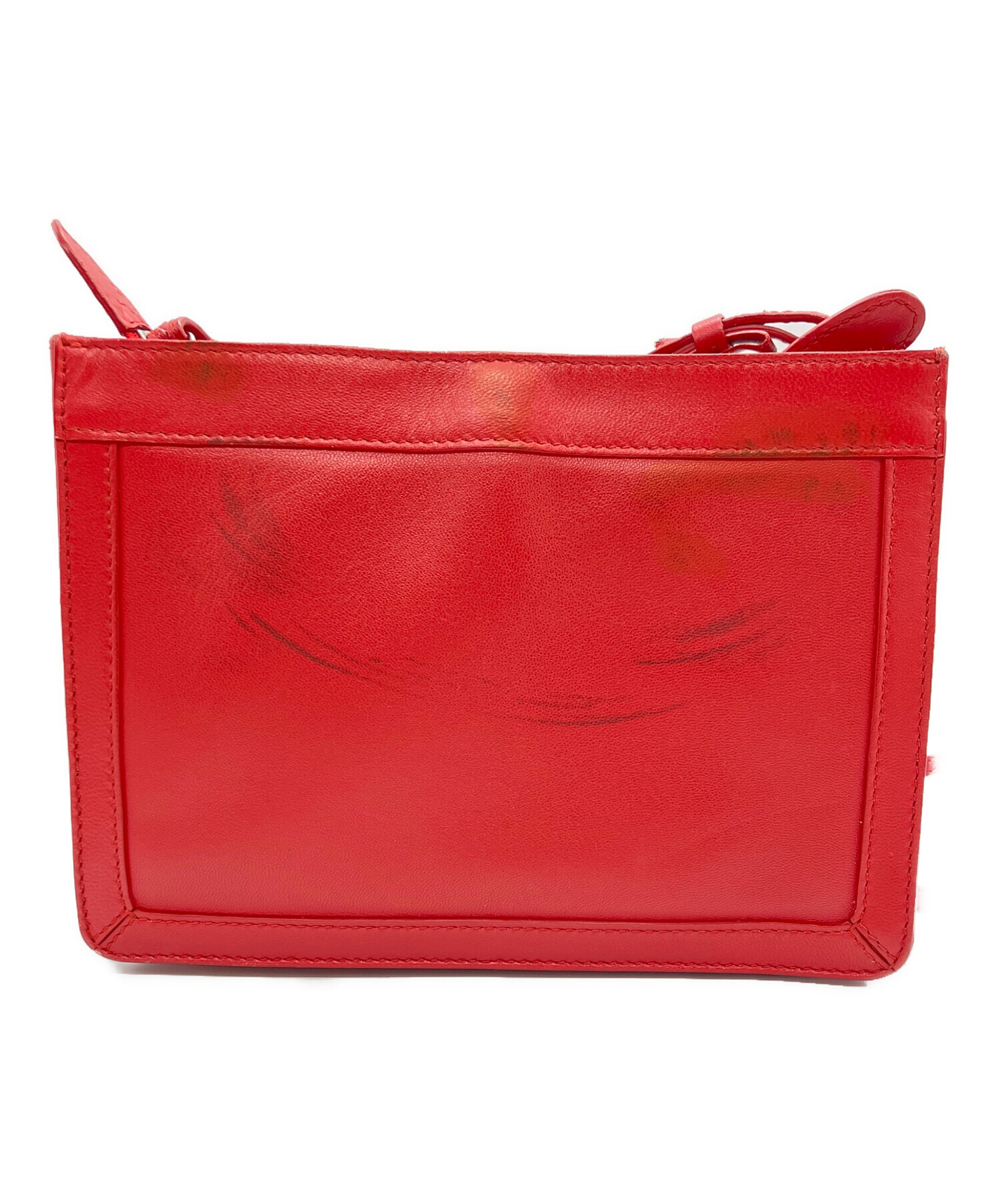 中古・古着通販】BALENCIAGA (バレンシアガ) ポーチ レッド｜ブランド