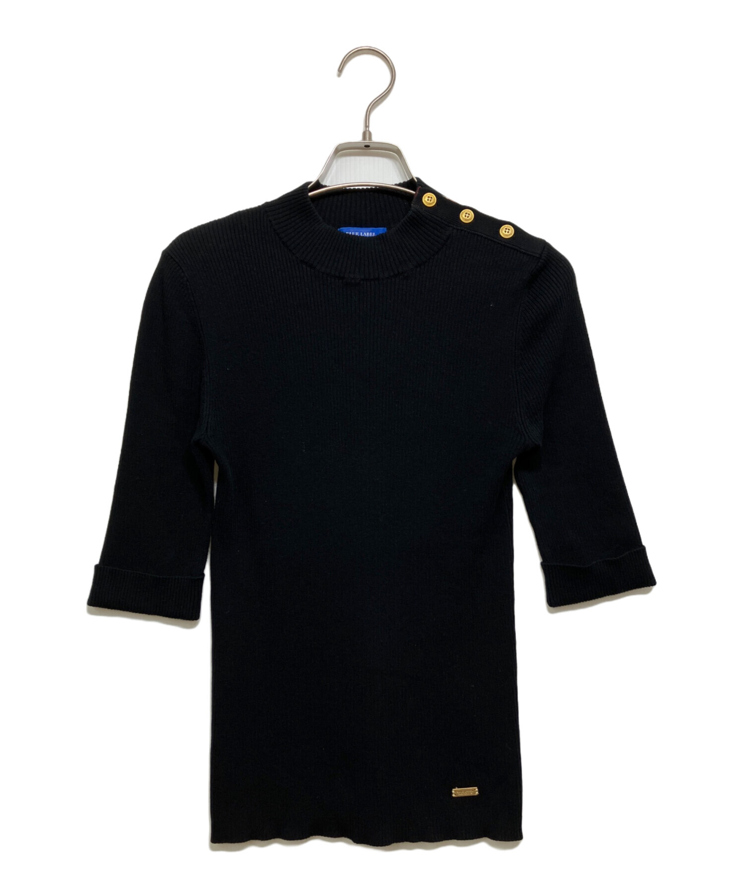 【未使用タグ付】ブルーレーベルクレストブリッジ 半袖ニット 38 アイボリー 中古・古着通販】BLUE LABEL CRESTBRIDGE (ブルーレーベルクレスト
