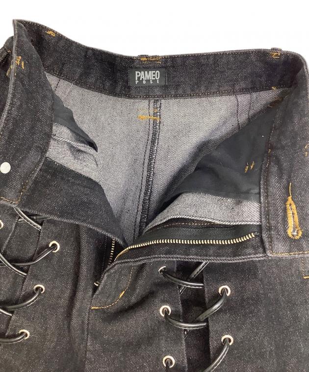 中古・古着通販】PAMEO POSE (パメオポーズ) Laces-up Denim Baggy