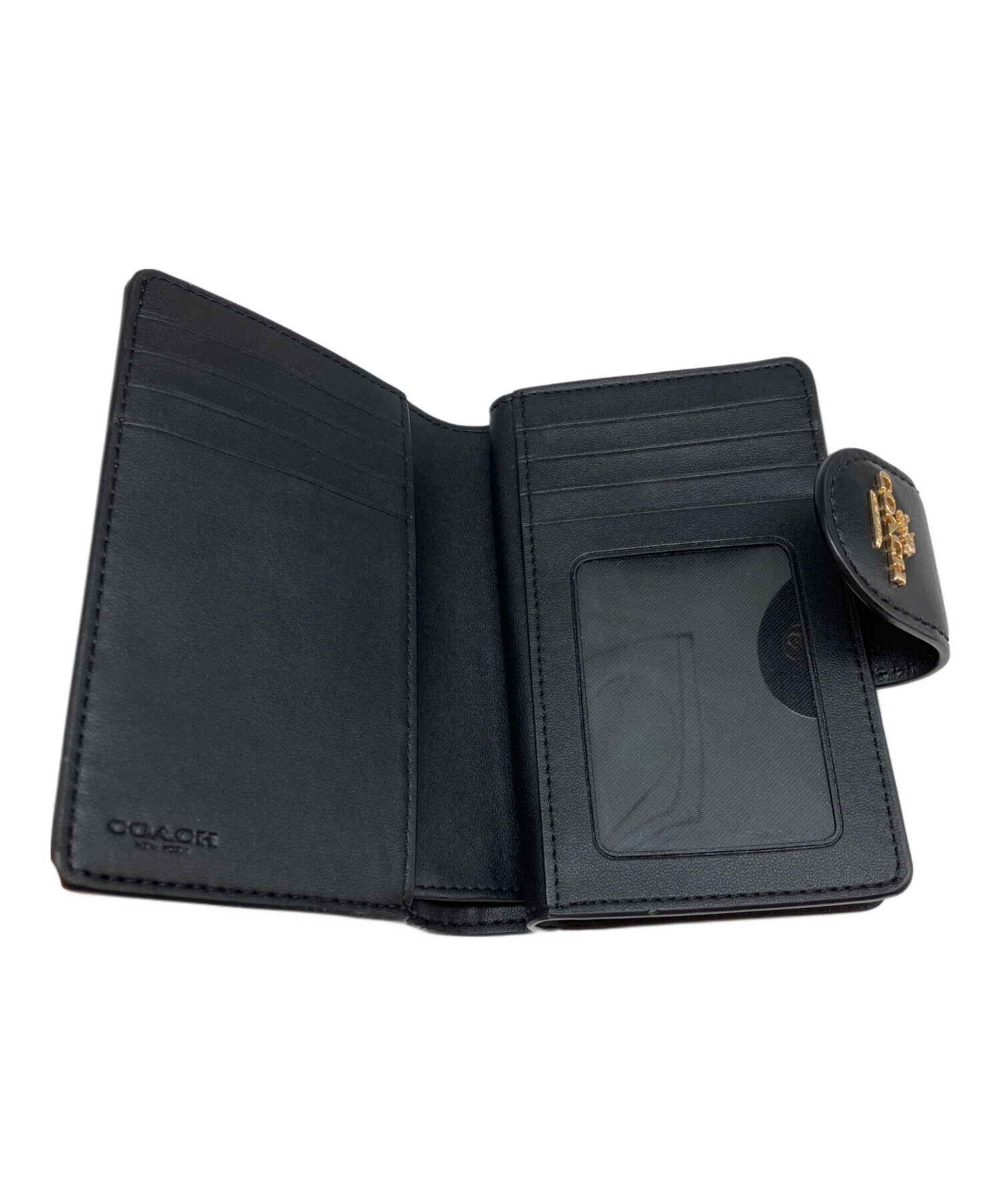 中古・古着通販】COACH (コーチ) 2つ折り財布 ブラウン｜ブランド 