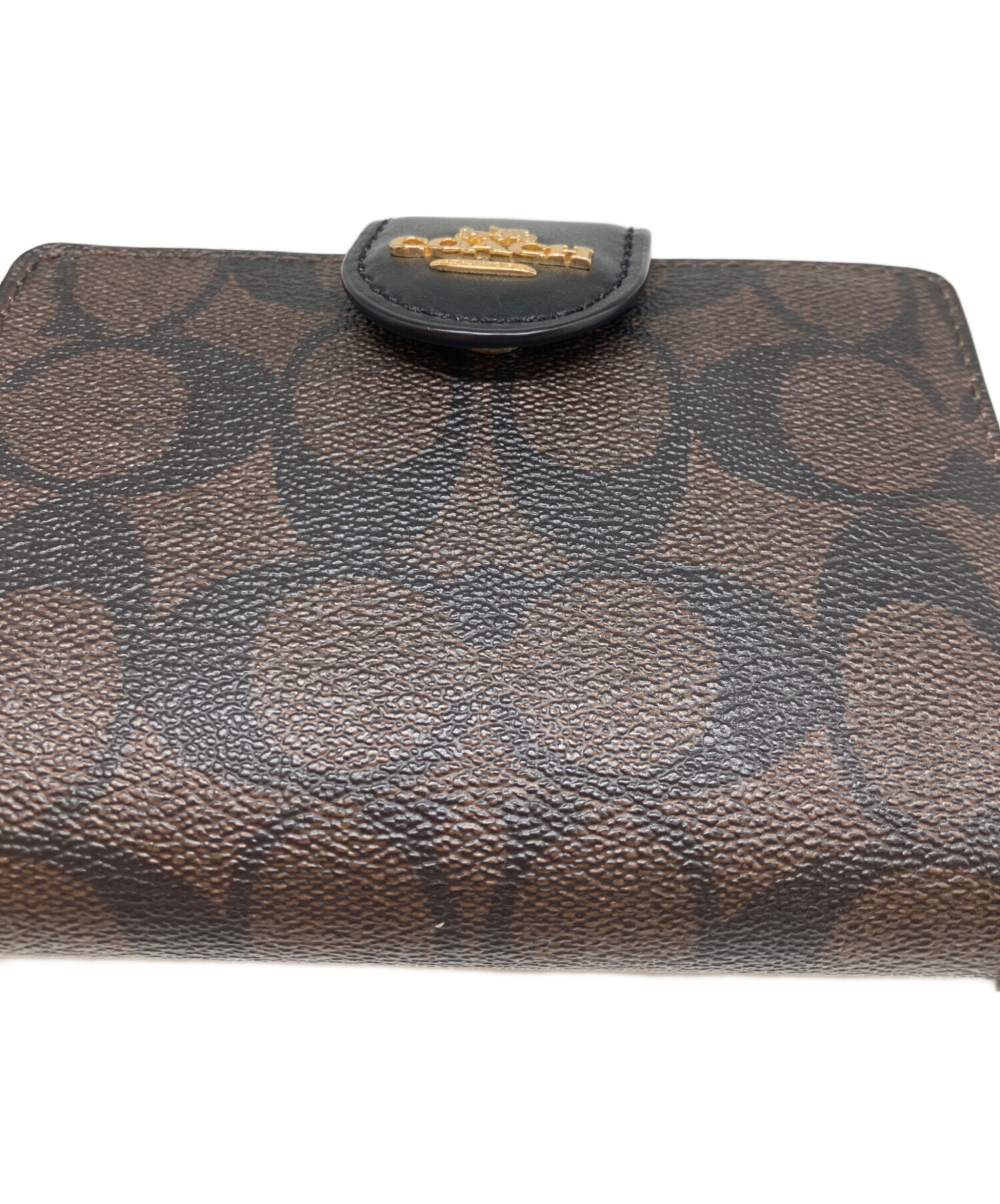 中古・古着通販】COACH (コーチ) 2つ折り財布 ブラウン｜ブランド