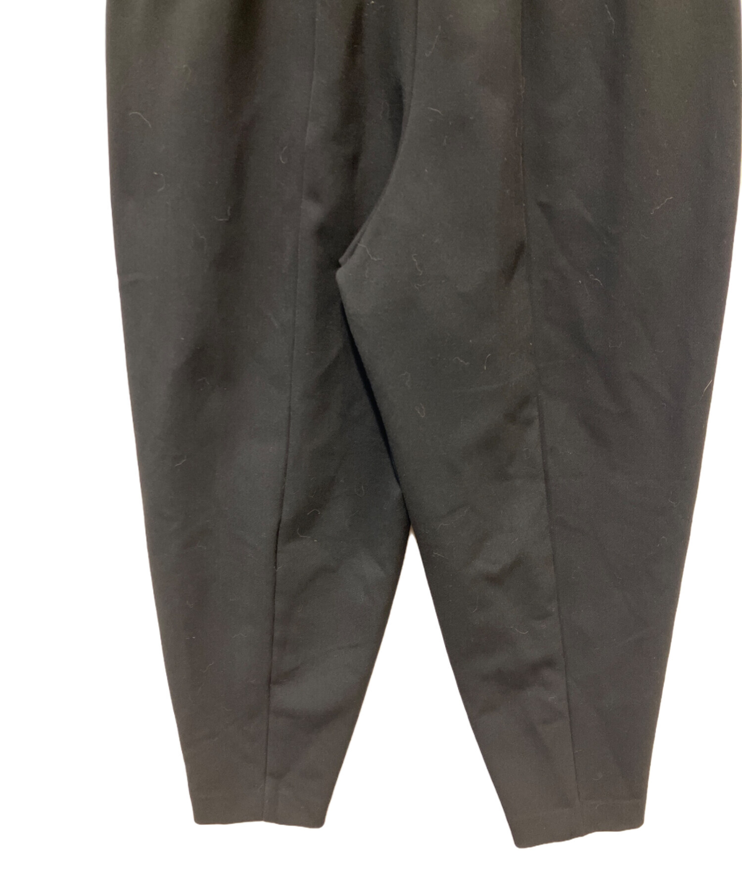 中古・古着通販】ENFOLD (エンフォルド) FRONT‐CURVE PANTS ブラック