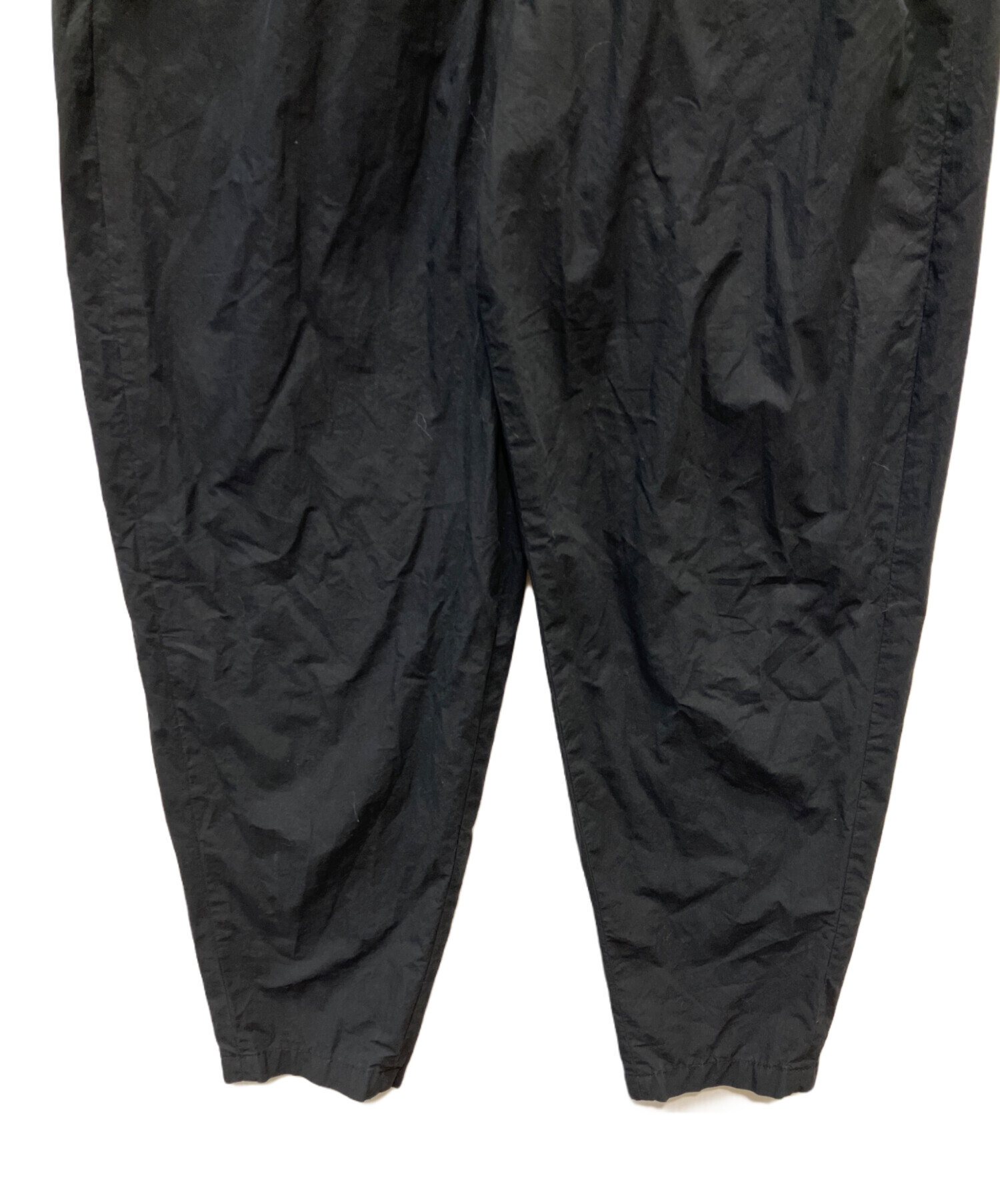中古・古着通販】ENFOLD (エンフォルド) WASHABLE EGG PANTS ブラック