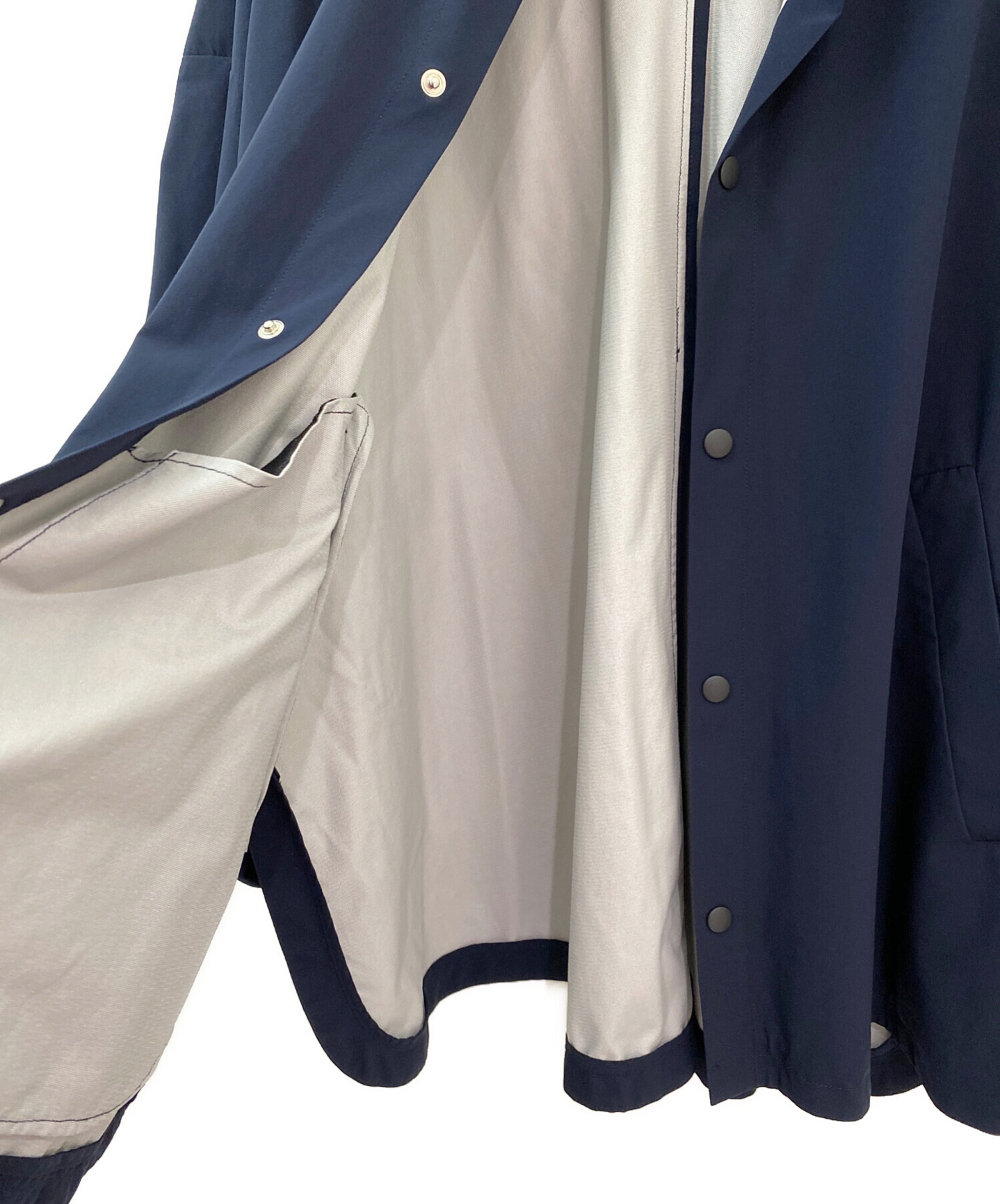美品 ナゴンスタンス nagonstans モッズコート ネイビー 中古・古着通販】nagonstans (ナゴンスタンス) water-repellent coat