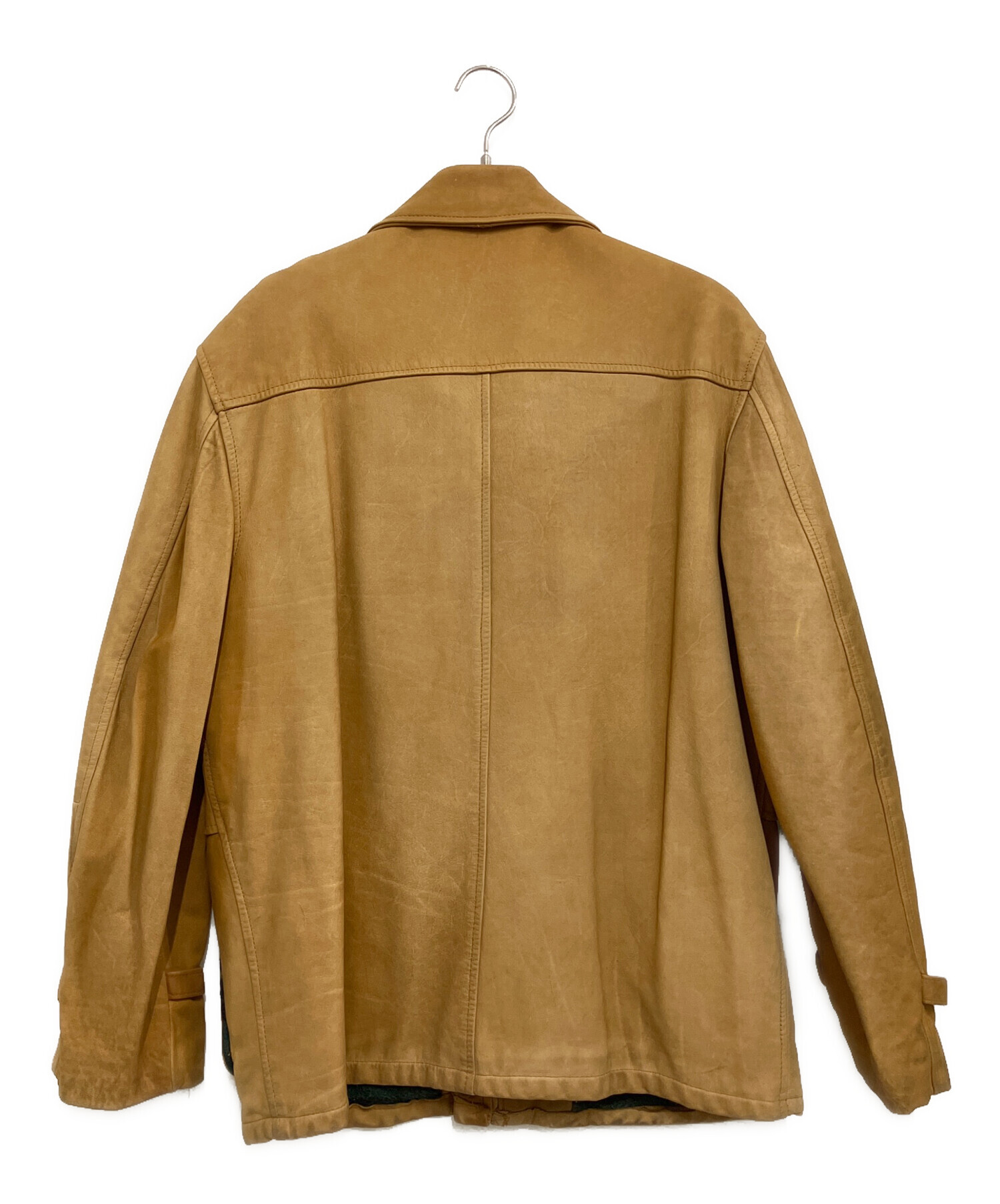 中古・古着通販】Schott (ショット) ヌバックレザーコート キャメル