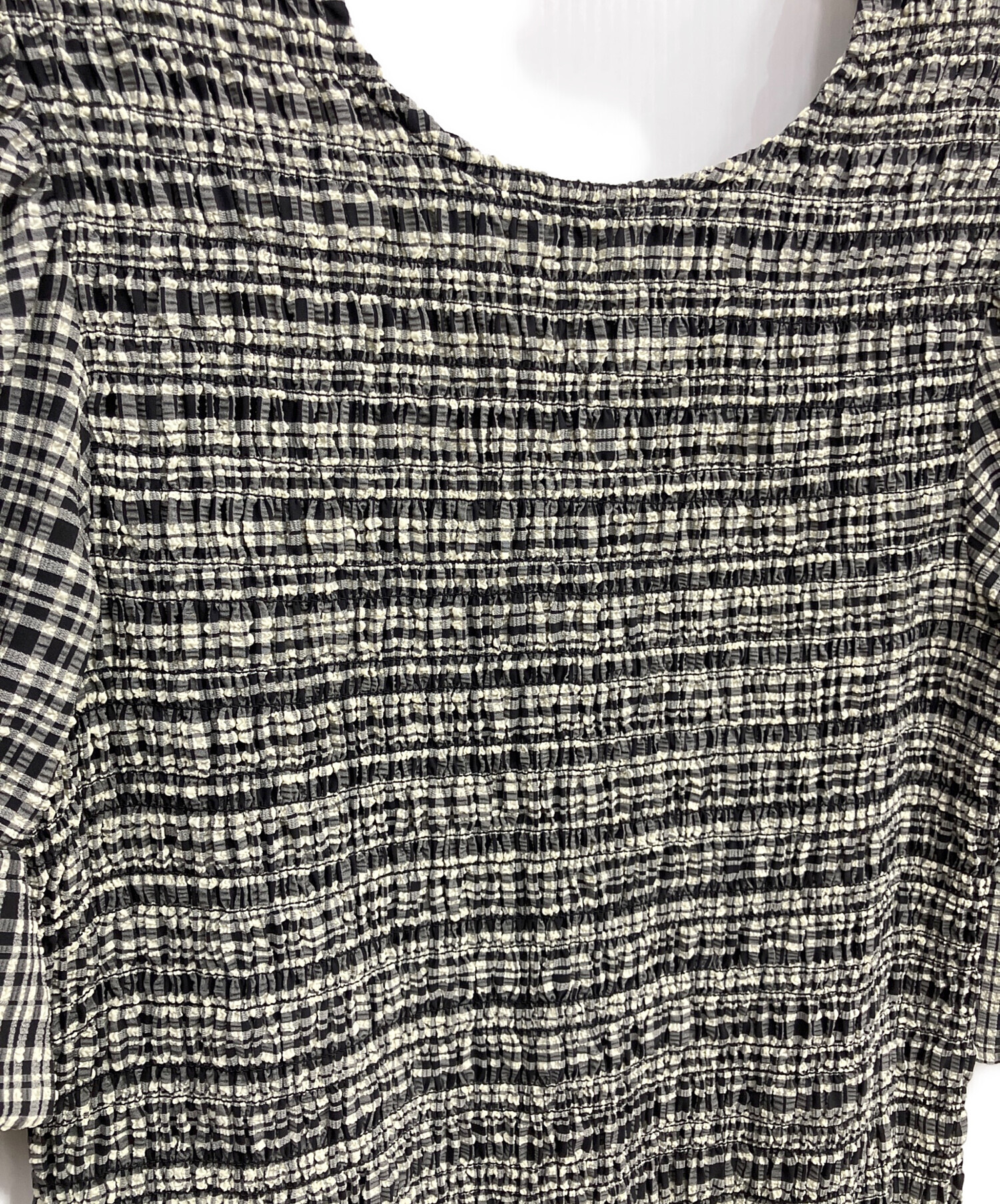 中古・古着通販】Ganni (ガニー) シアサッカーバックオープンチェック