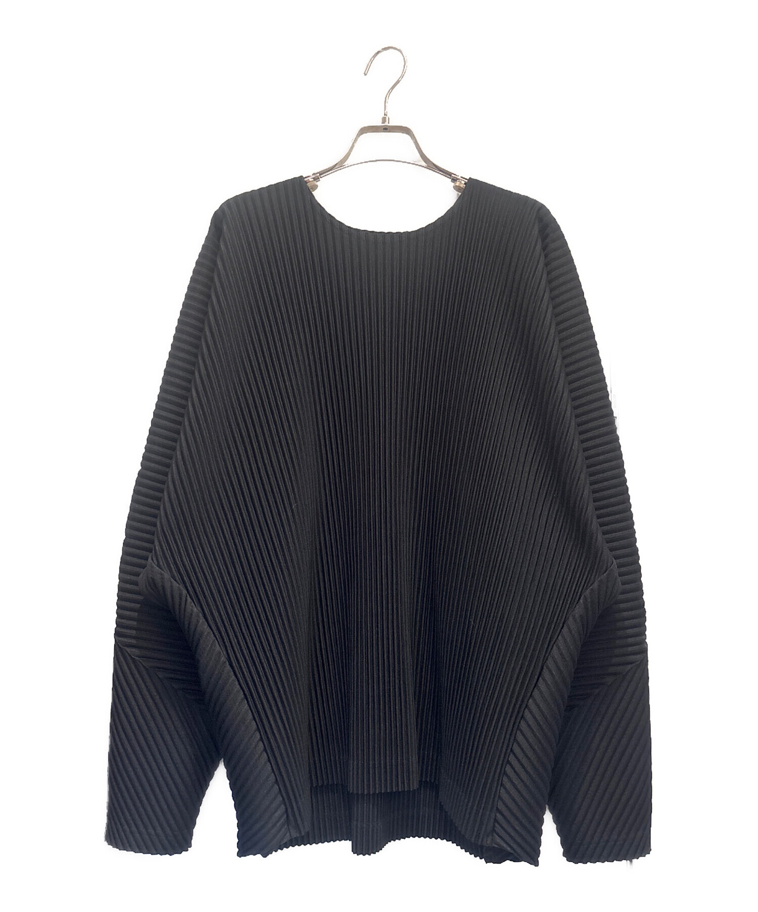 Homme Plisse Issei Miyake カットソー ブラック 中古・古着通販】HOMME PLISSE ISSEY MIYAKE (オム プリッセ イッセイ