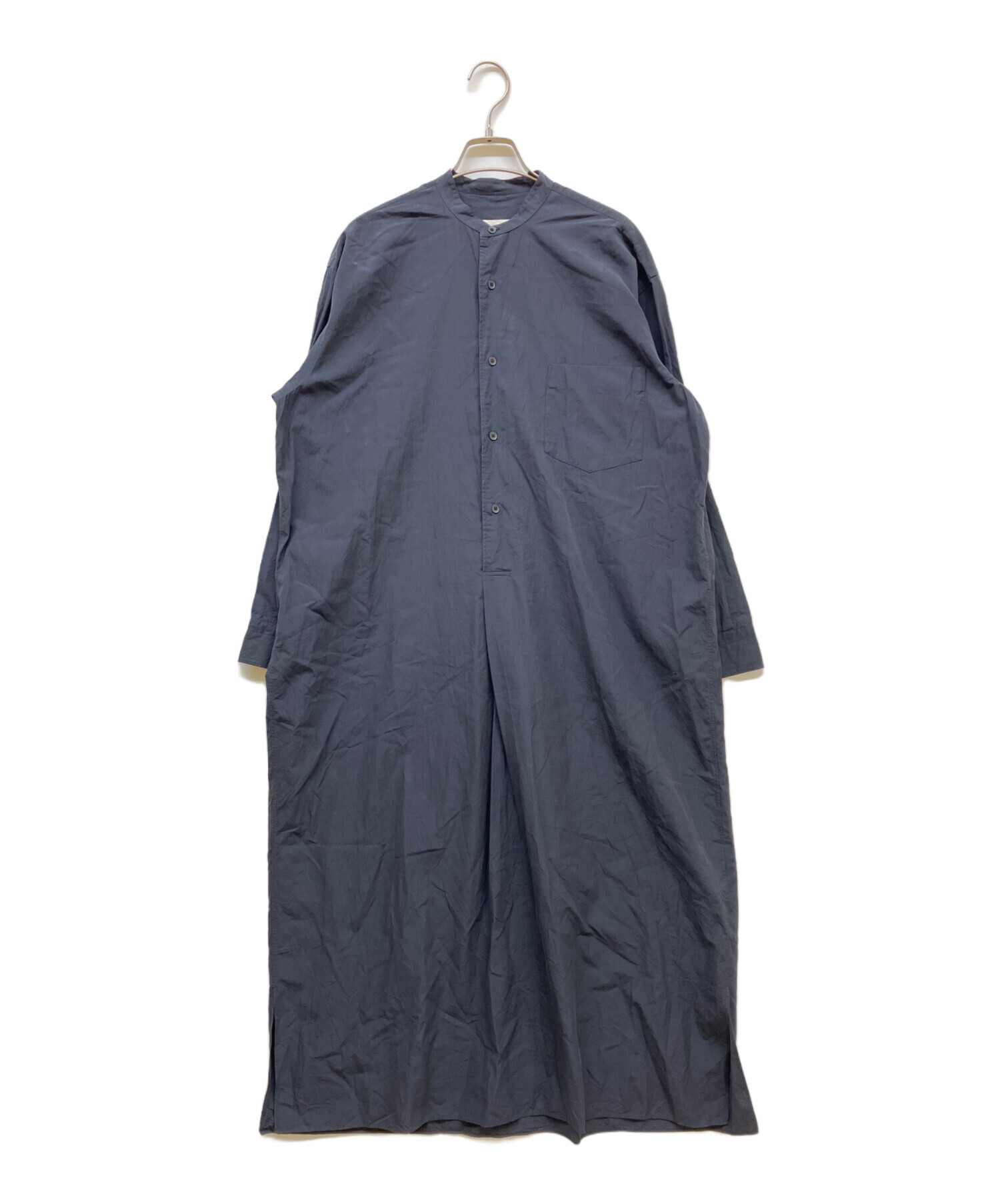 中古・古着通販】COMOLI (コモリ) シャツワンピース ネイビー サイズ
