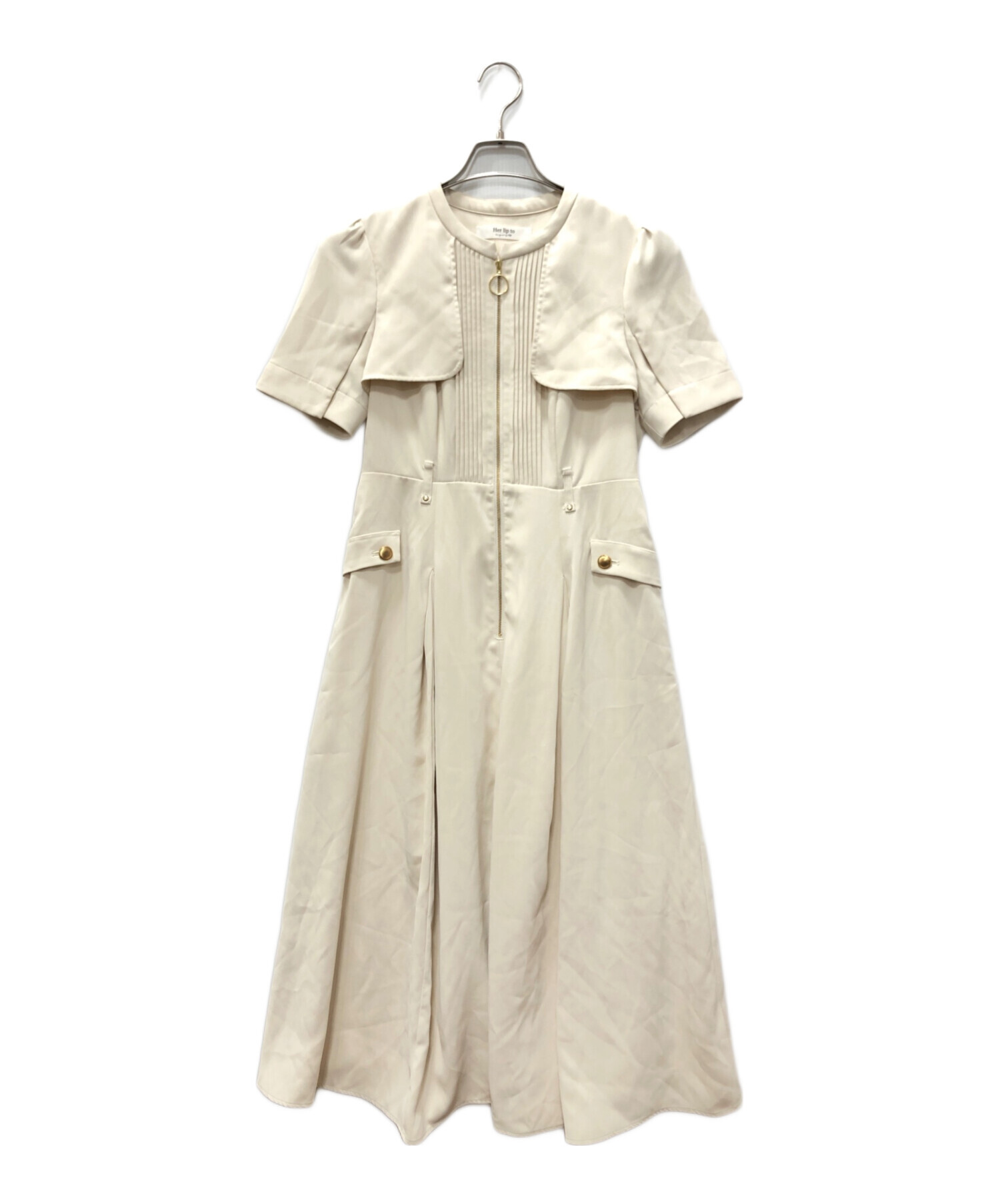 中古・古着通販】HER LIP TO (ハーリップトゥ) Nora Front Zip Dress