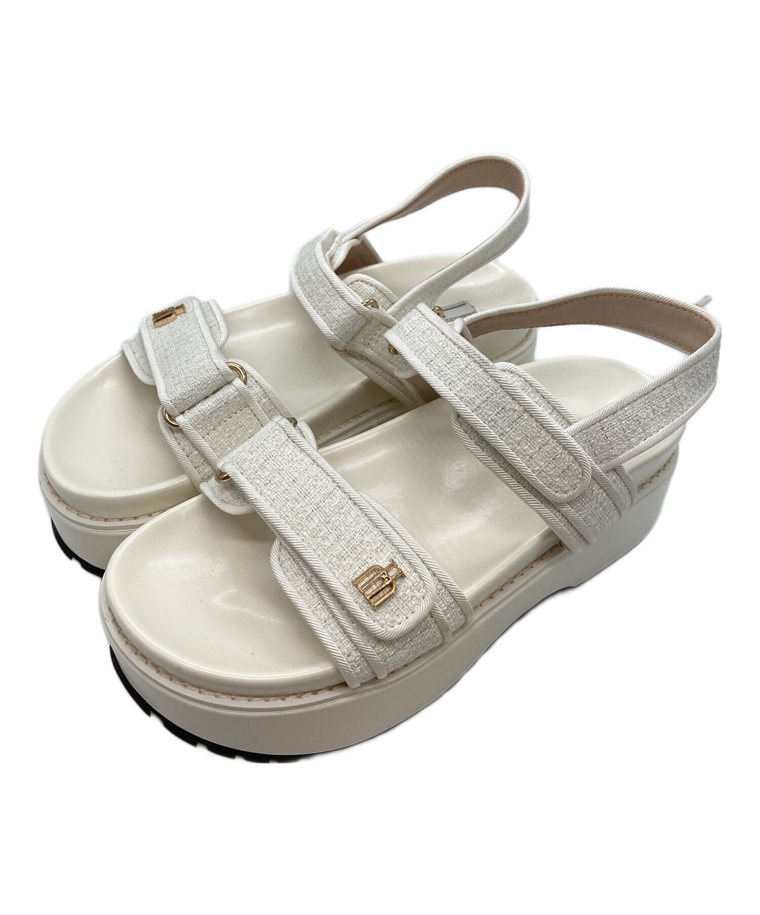 o*読様 【herlipto】【新品・裏張り済み】Tweed Crystal M 中古・古着通販】HER LIP TO (ハーリップトゥ) Trois Tweed Platform