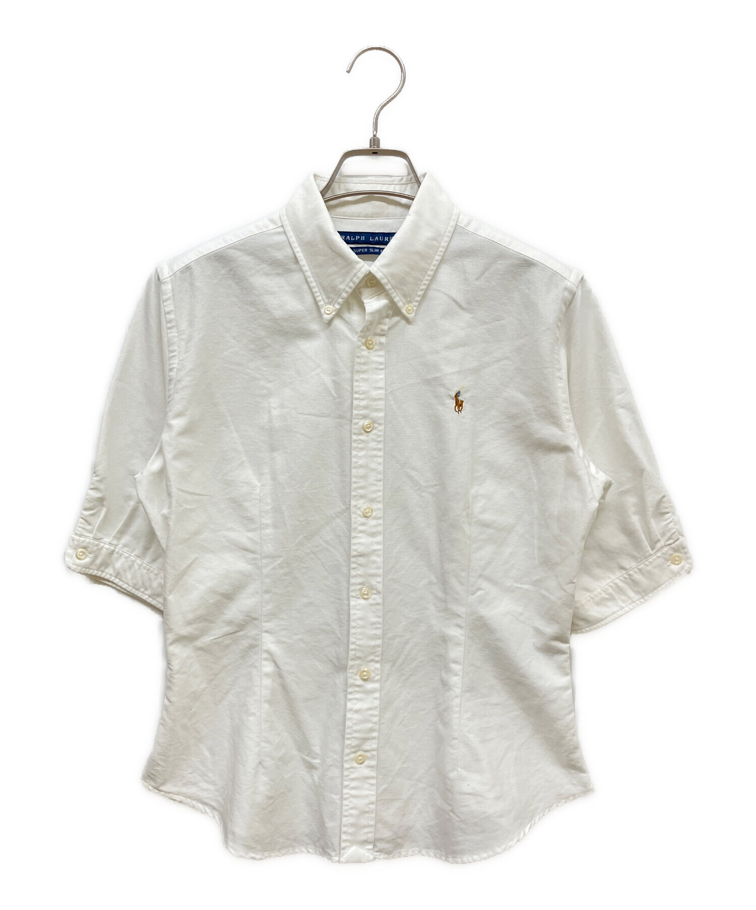 Ralph Lauren 半袖ボタンダウンシャツ S ホワイト 中古・古着通販】RALPH LAUREN (ラルフローレン) ボタンダウン半袖