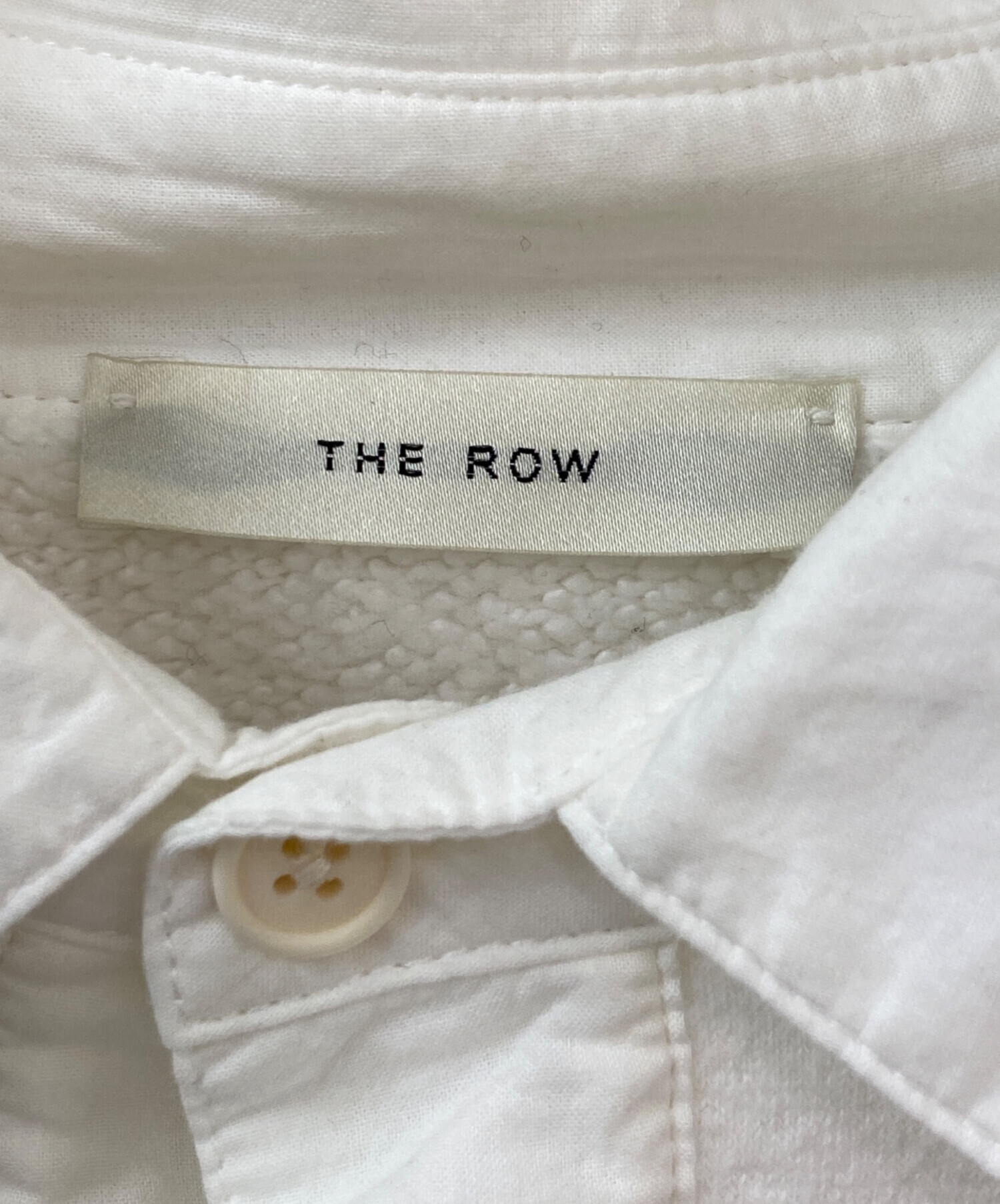 中古・古着通販】THE ROW (ザ ロウ) Dende スウェットポロ ホワイト