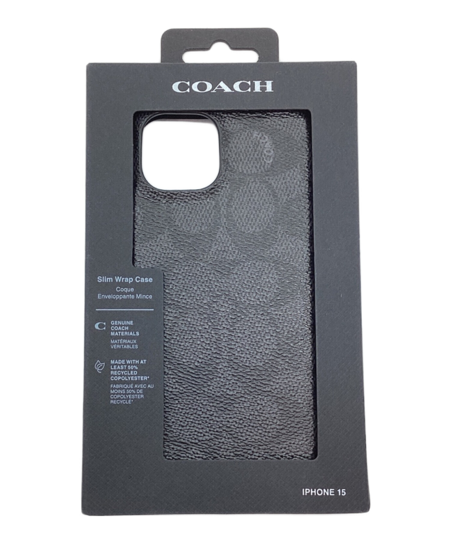 中古・古着通販】COACH (コーチ) IPhone15 ケース ブラック｜ブランド