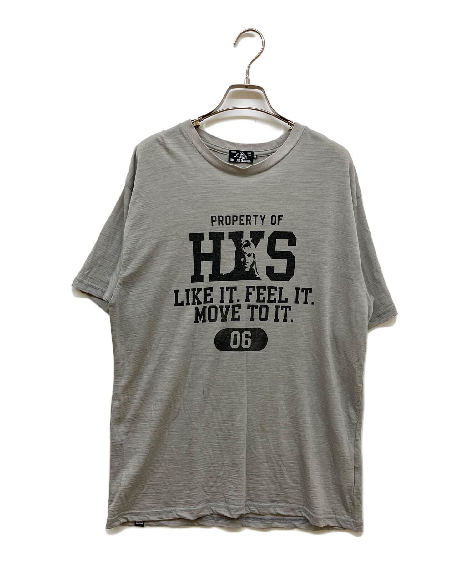 Hysteric Glamour 半袖Tシャツ グレー 中古・古着通販】Hysteric Glamour (ヒステリックグラマー) Tシャツ