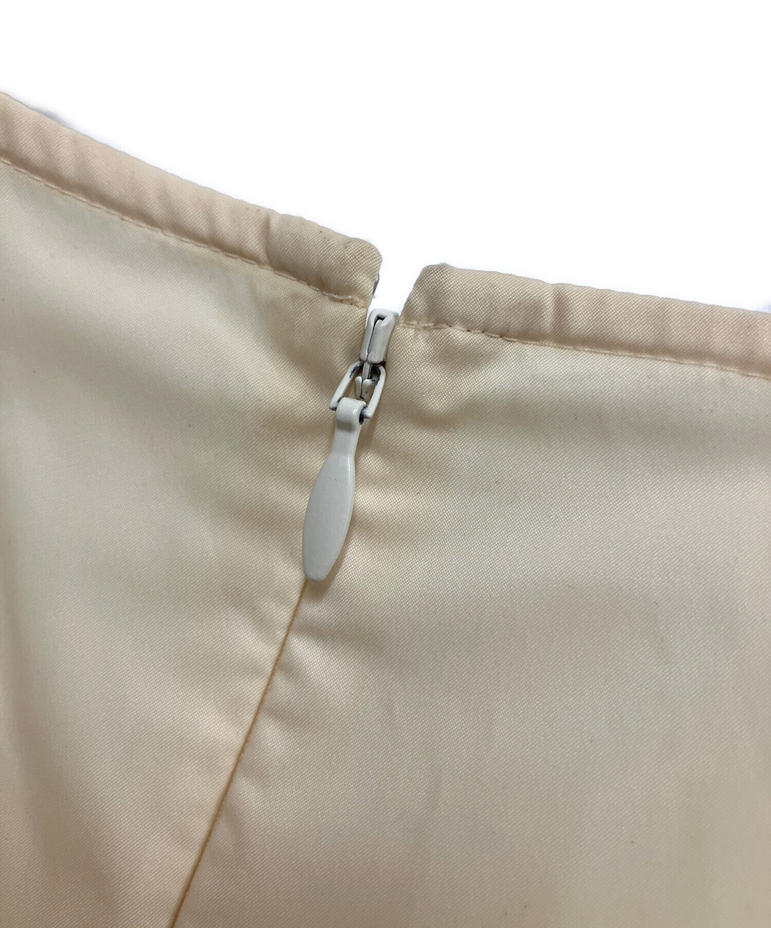 中古・古着通販】ENFOLD (エンフォルド) TUCK DRAPE DRESS アイボリー 