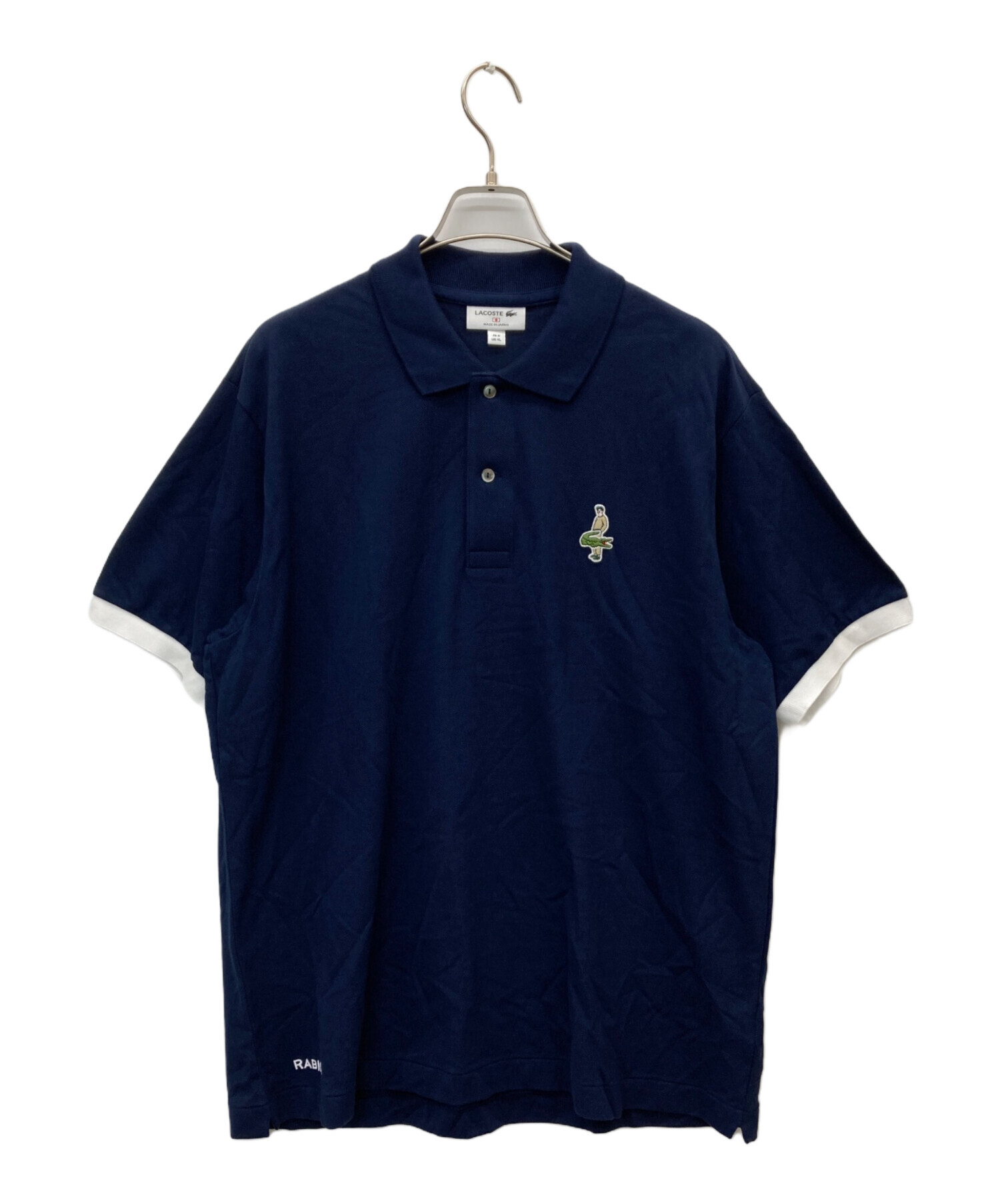 中古・古着通販】LACOSTE (ラコステ) ワッペンロゴポロシャツ ネイビー