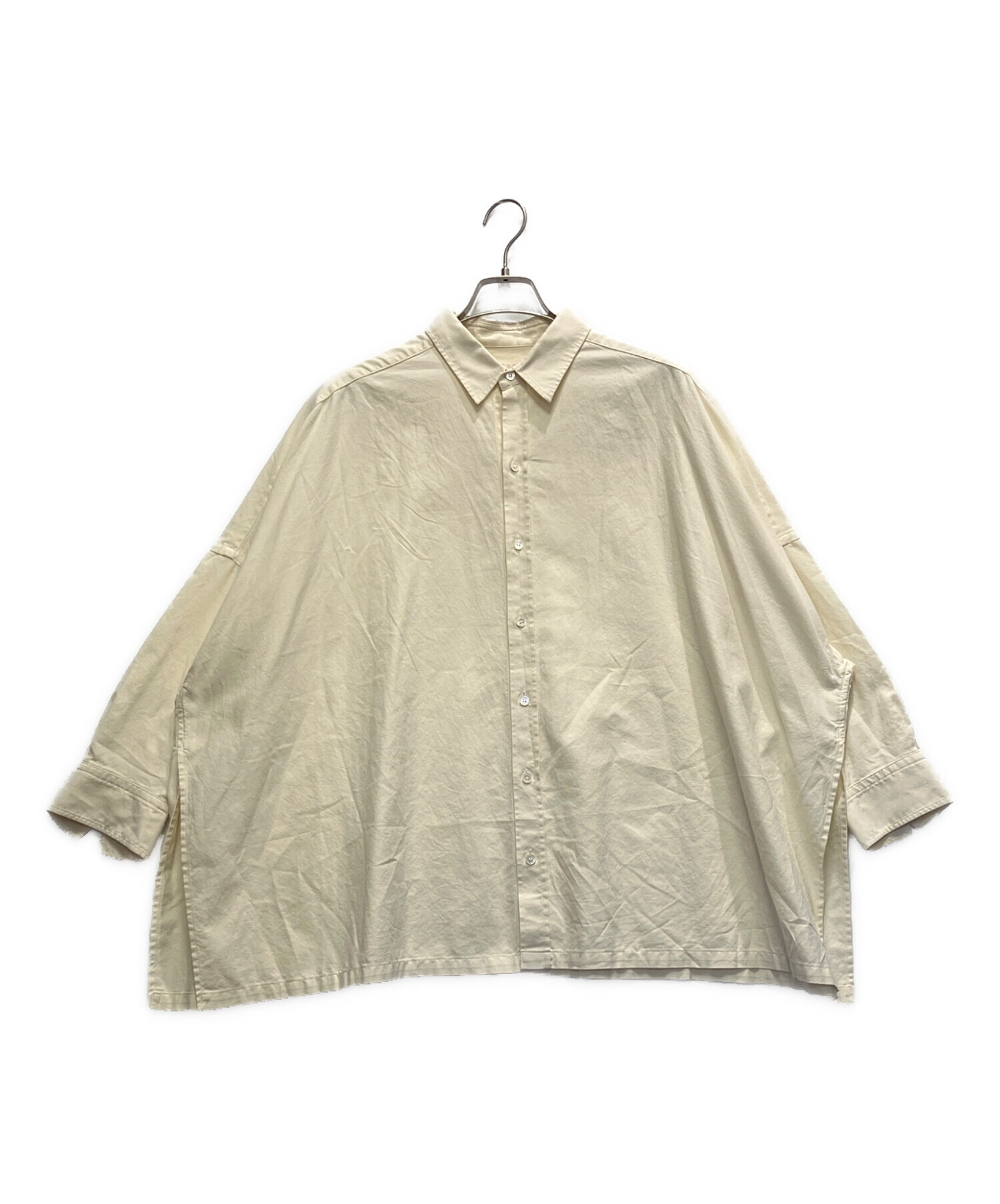 中古・古着通販】Plage (プラージュ) Light OX Poncho シャツ クリーム