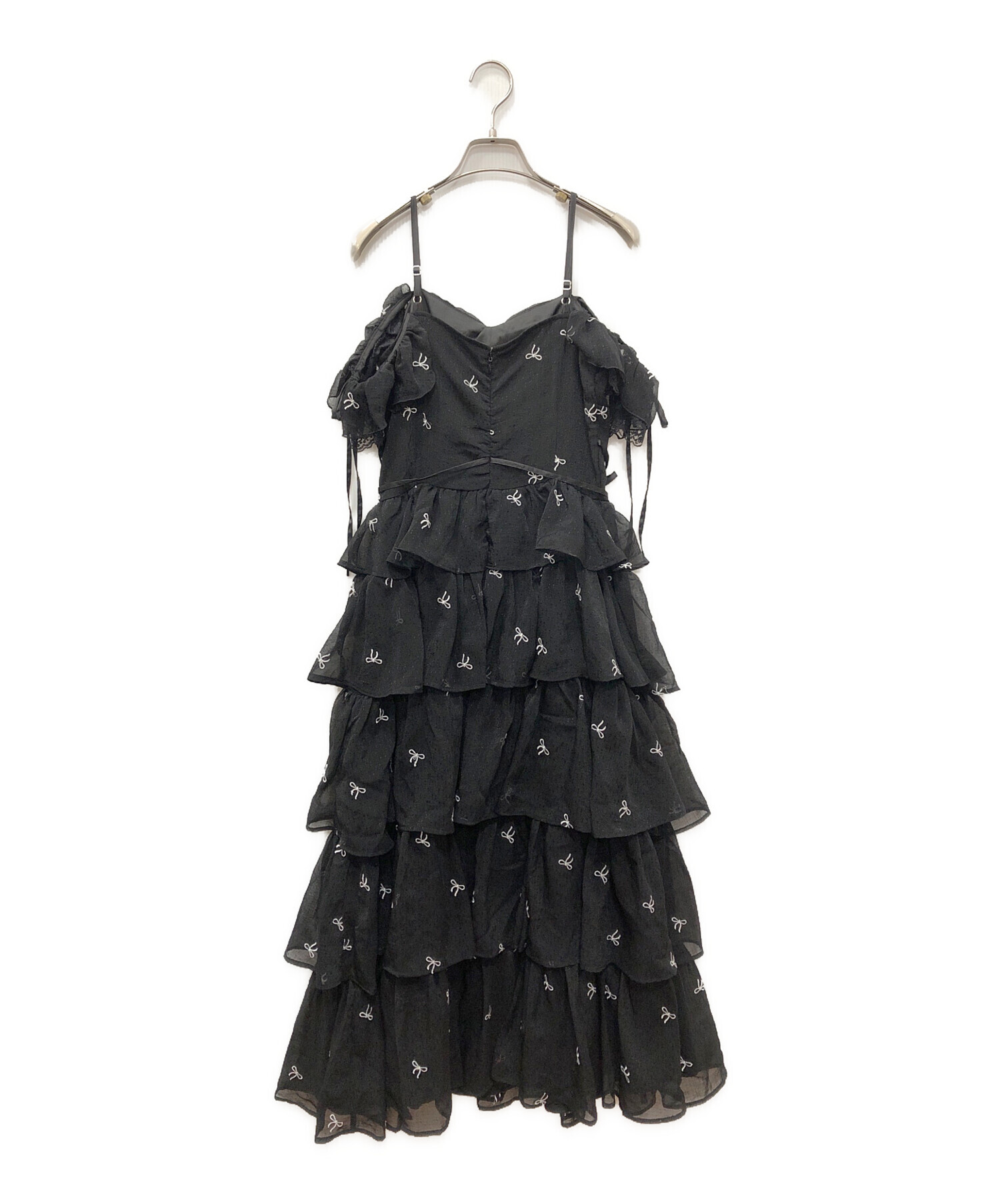 中古・古着通販】M ME EME (エムミーエメ) Lame chiffon ribbon slit