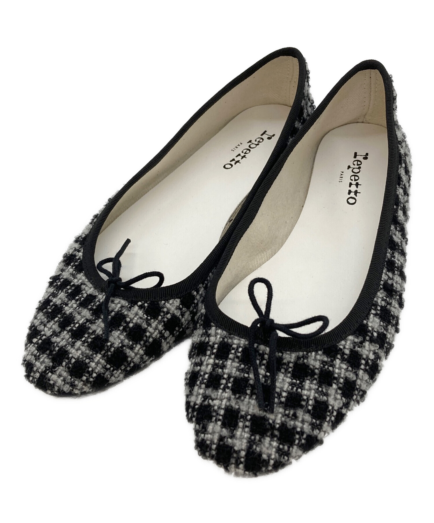 美品レペット　レインシューズ　バレエシューズ　38 中古・古着通販】repetto (レペット) ツイードバレエシューズ/51244-1